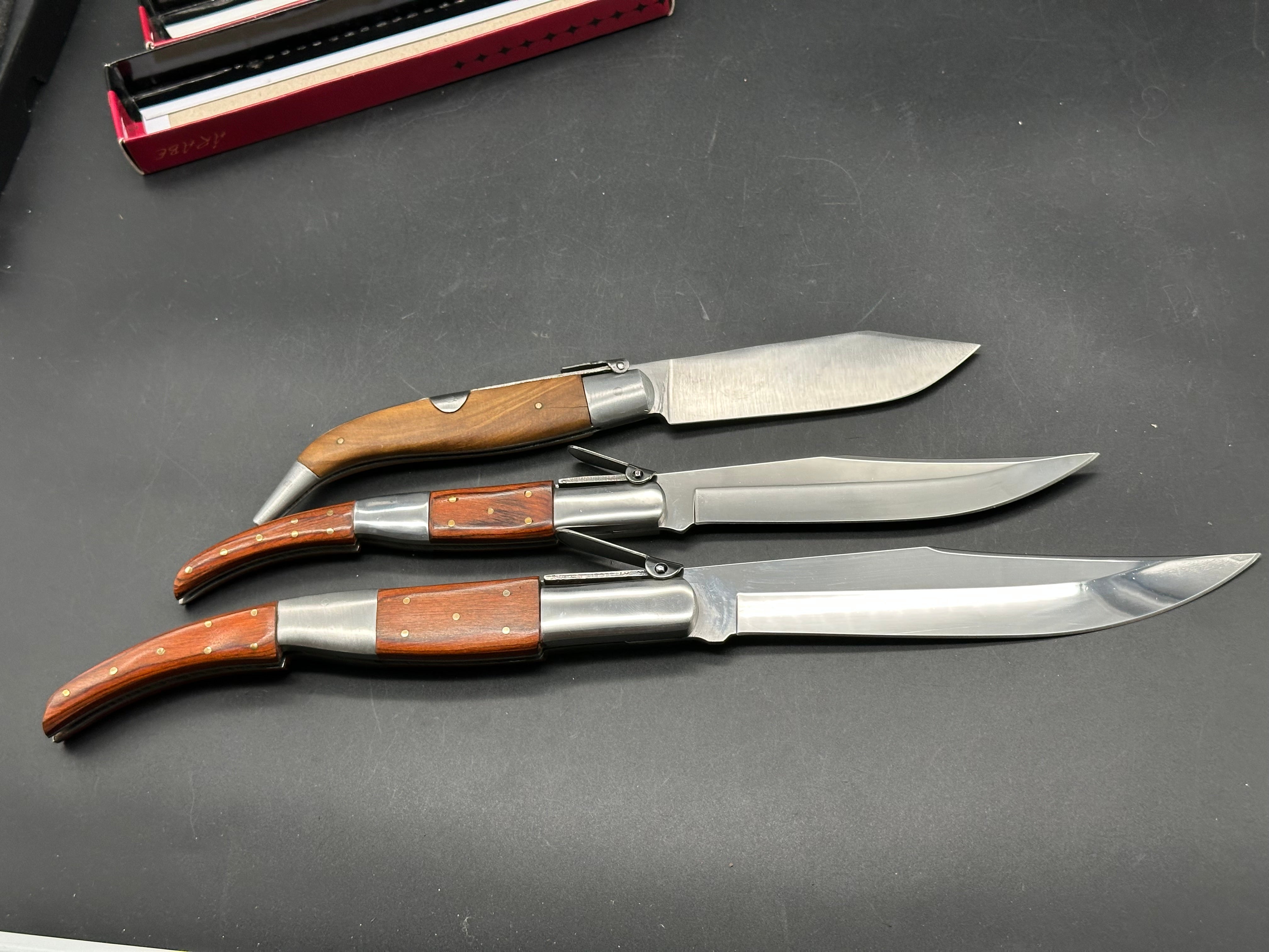 3 knife deal on Spanish Navaja knives