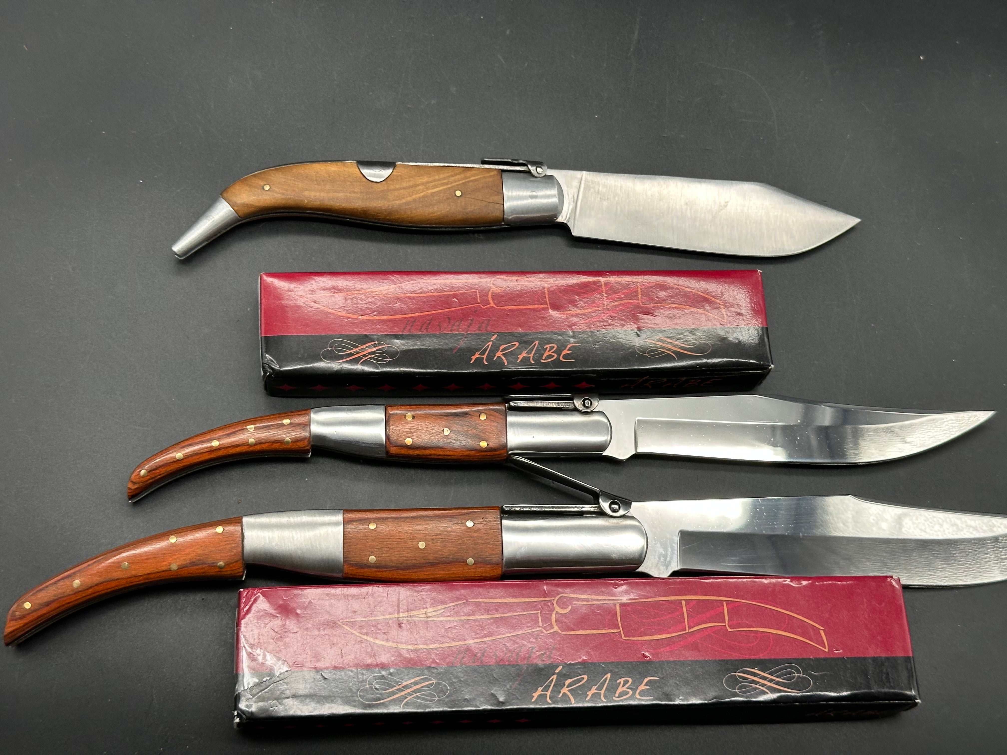3 knife deal on Spanish Navaja knives