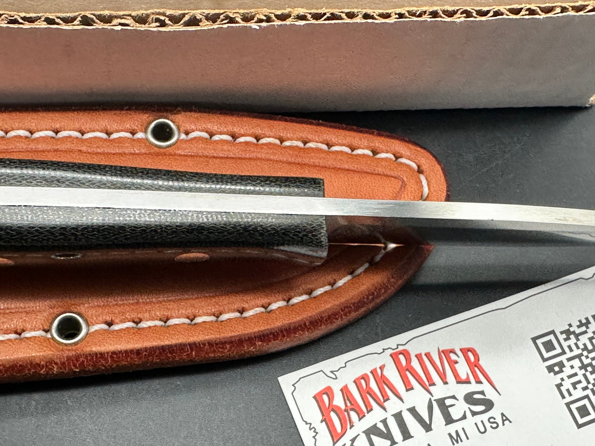 Bark River Mini-Aurora CPM-3V black canvas micarta