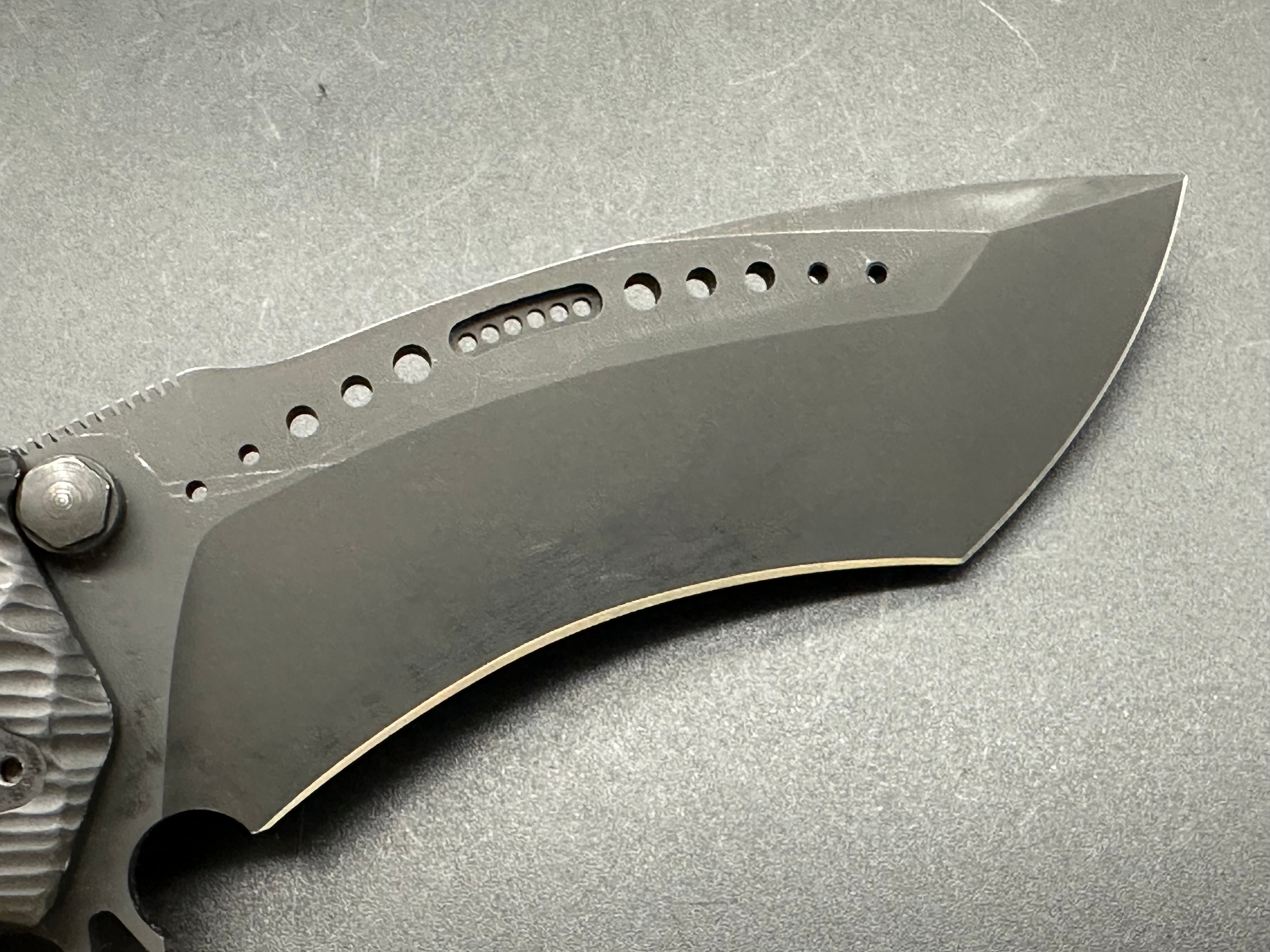 HTM Darrel Ralph Large Gun Hammer Radian Liner Lock Knife