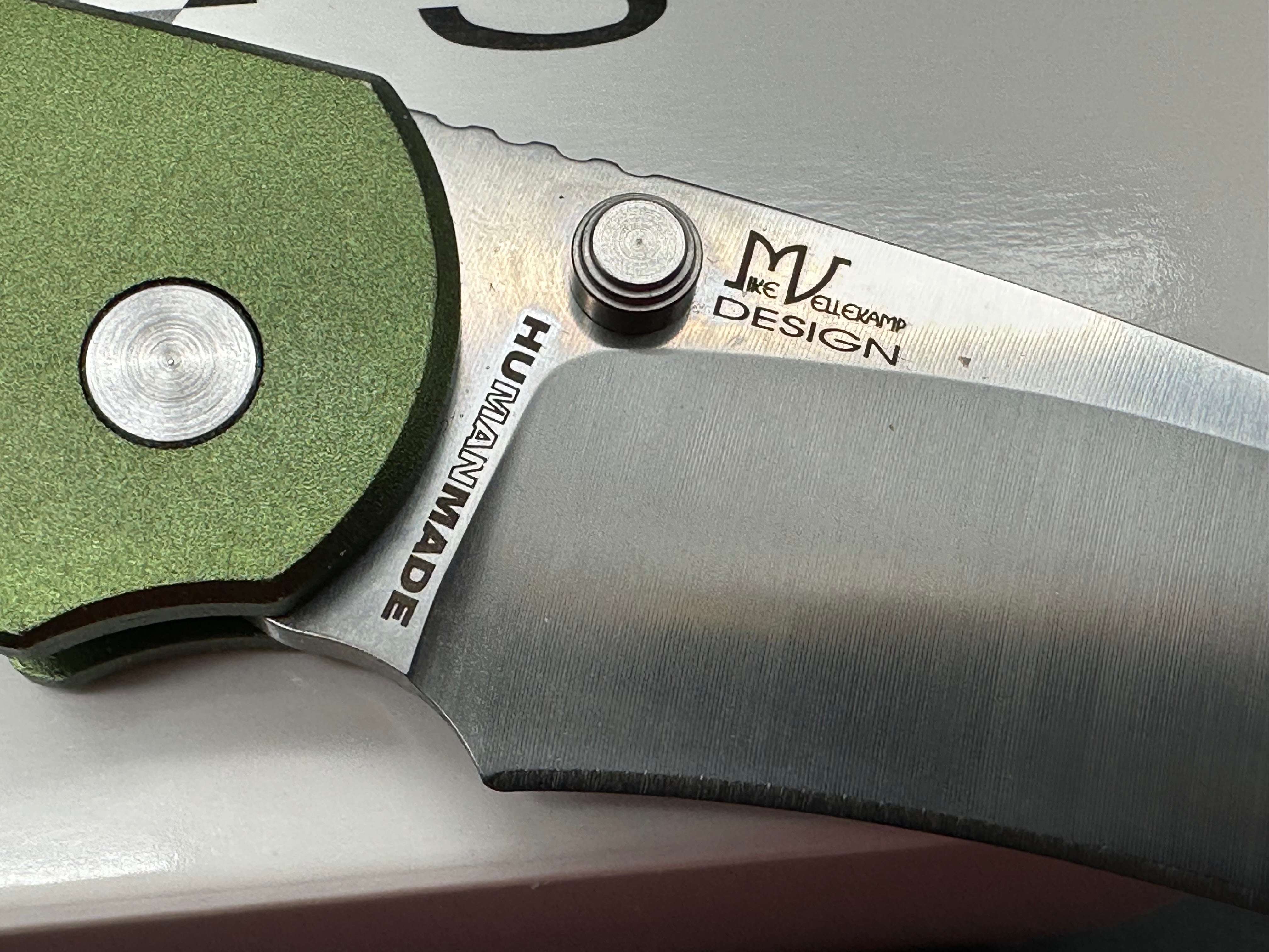 V NIVES GRIPTIDE GREEN ALUMINUM FOLDING 8CR13MOV LOCKBACK POCKET KNIFE