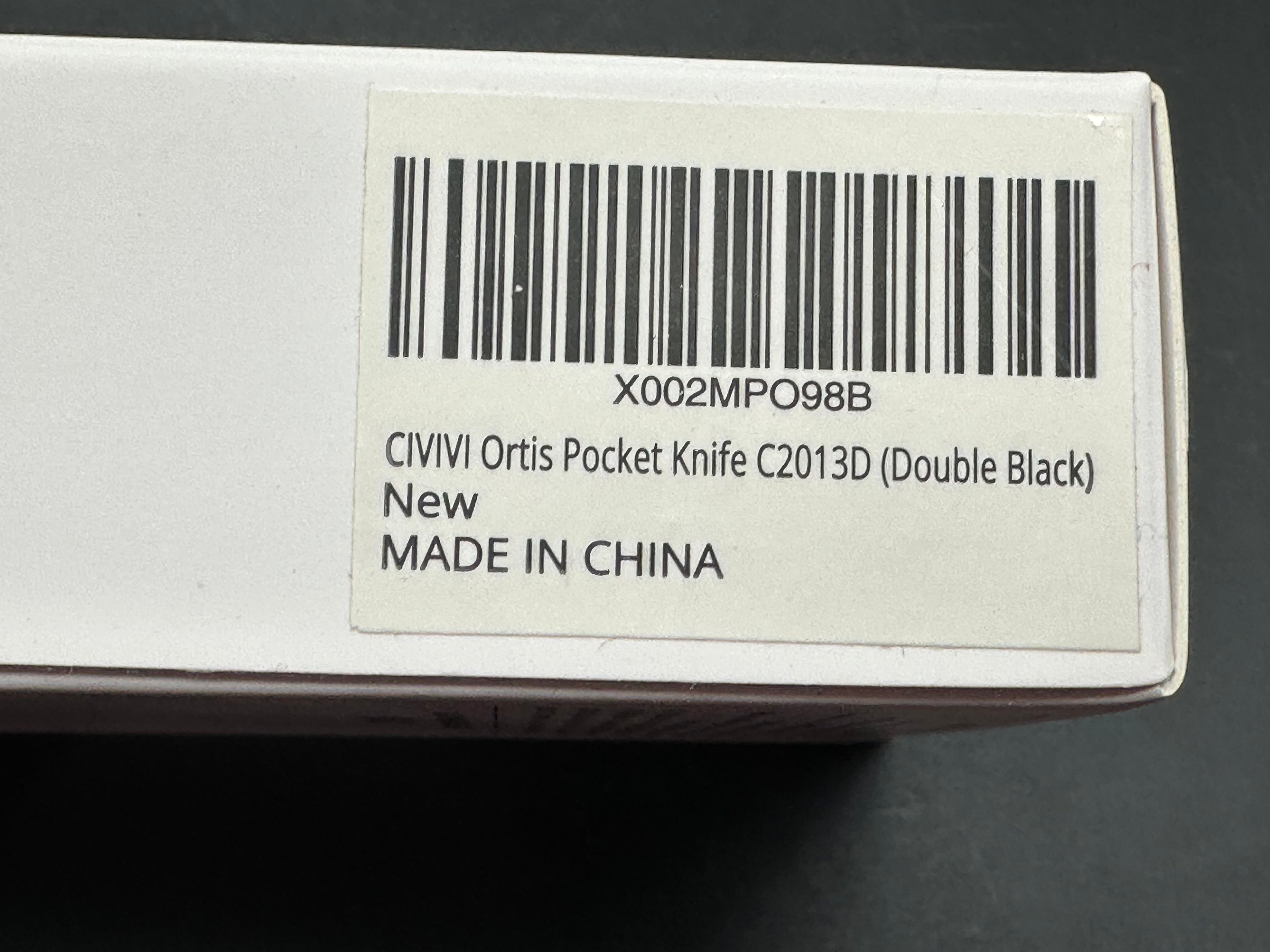 CIVIVI Ortis Liner Lock Knife Black FRN (3.25" Black Stonewash)