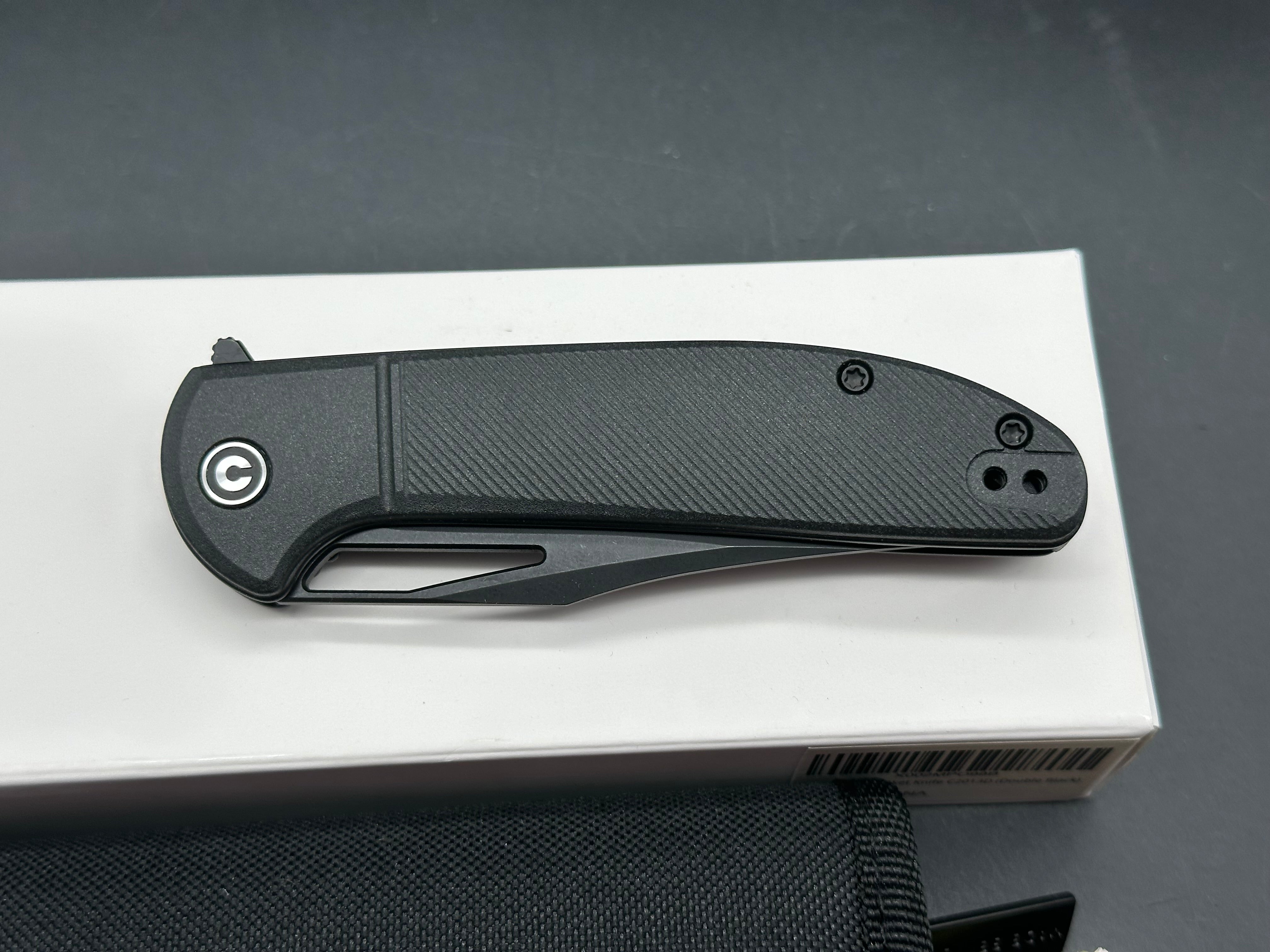 CIVIVI Ortis Liner Lock Knife Black FRN (3.25" Black Stonewash)