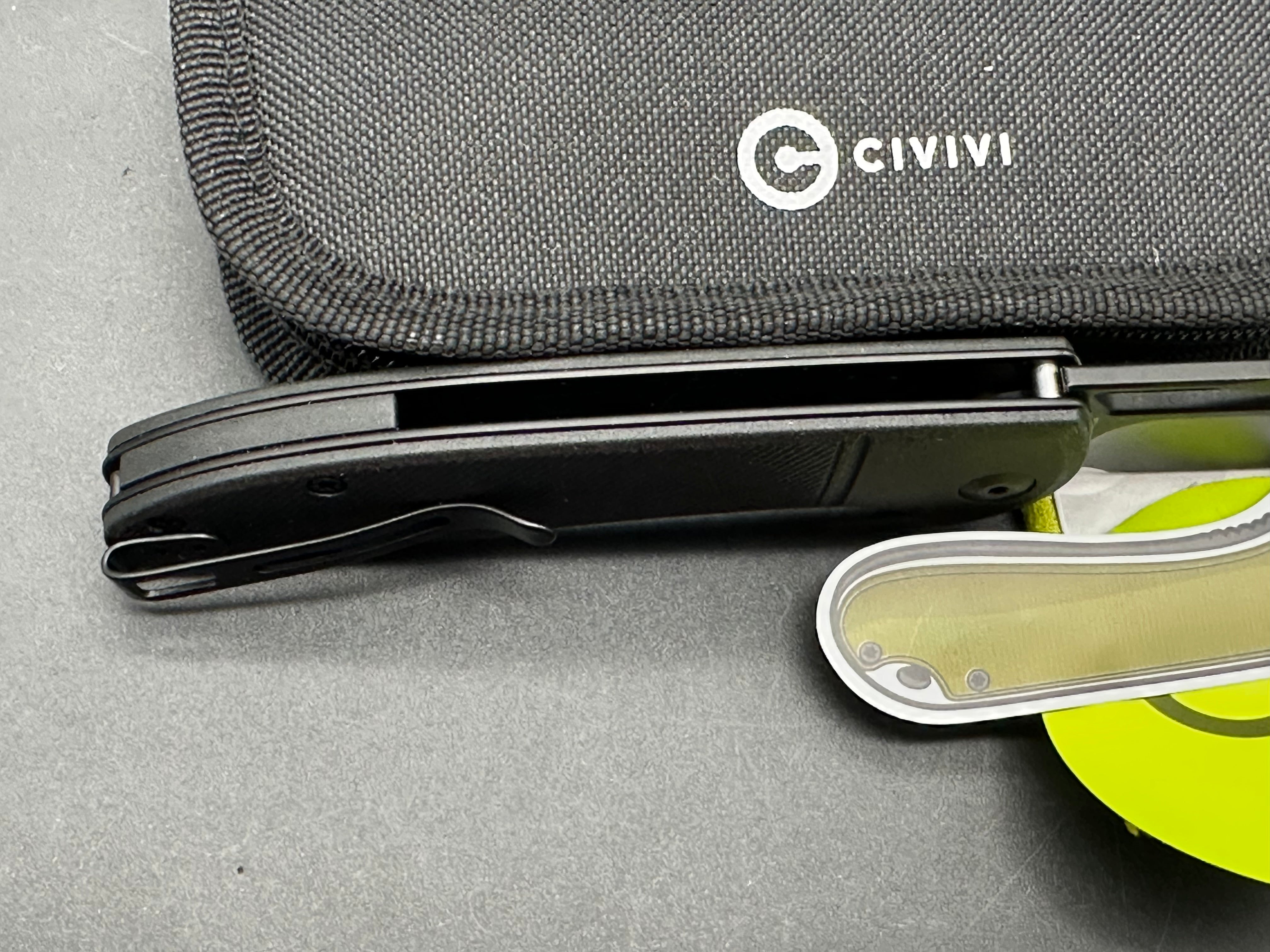 CIVIVI Ortis Liner Lock Knife Black FRN (3.25" Black Stonewash)