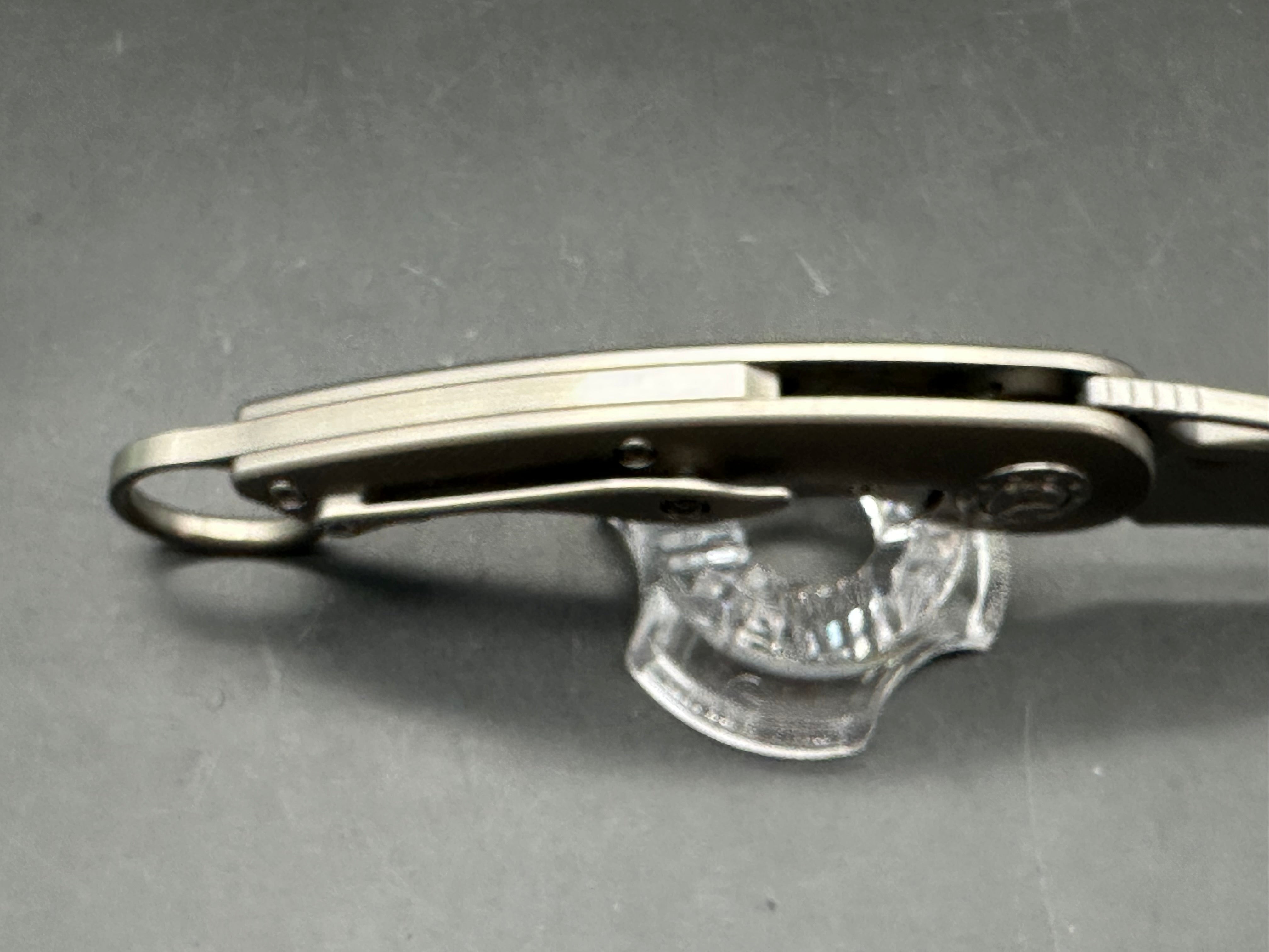 TwoSun 172 Karambit: Nightmorning Tepe design. 3 inch S90V blade. Titanium clip with ceramic ball bearing