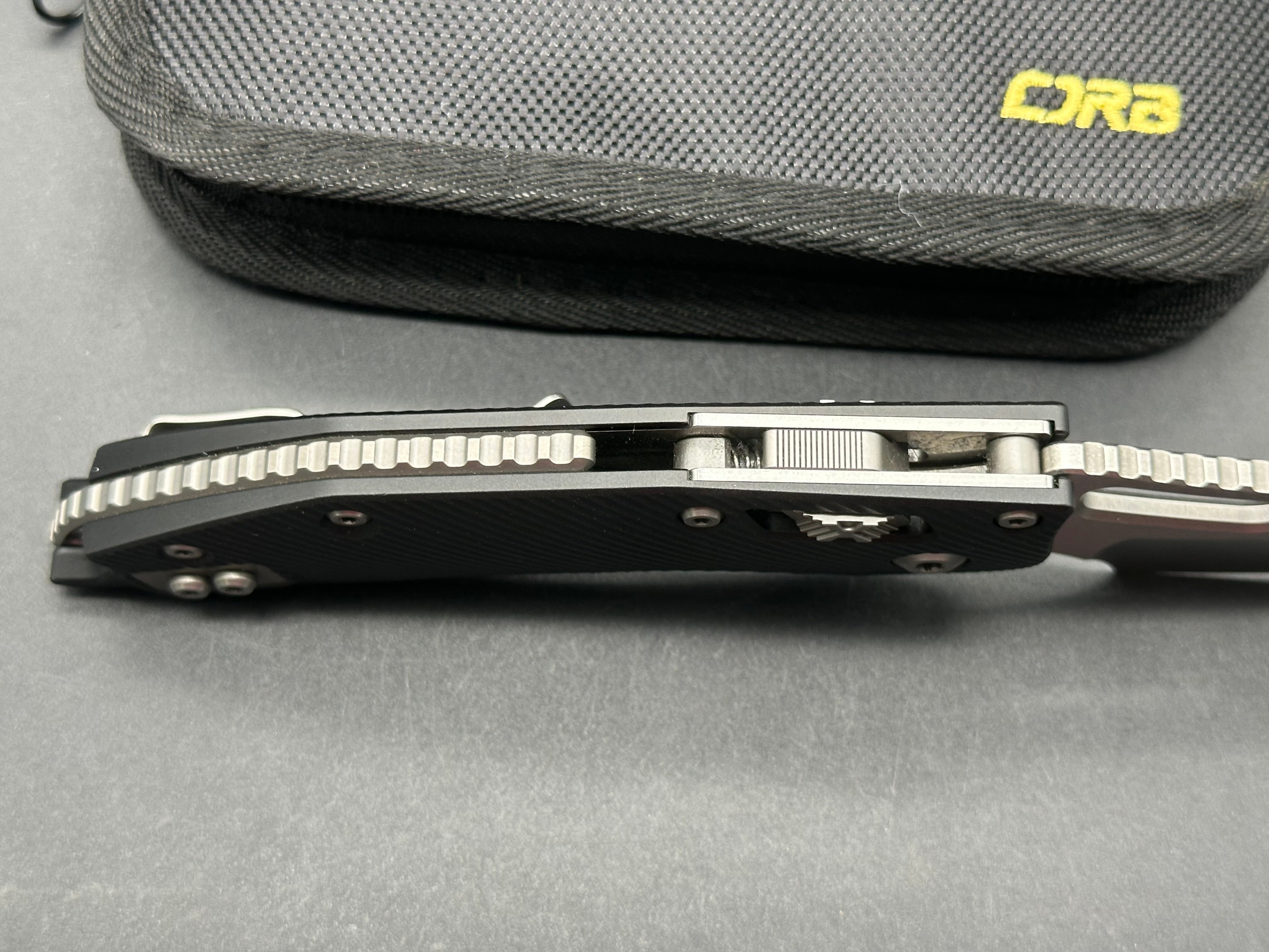 Microtech Stitch Ram-Lok Knife Black G-10 (3.7" Stonewash)