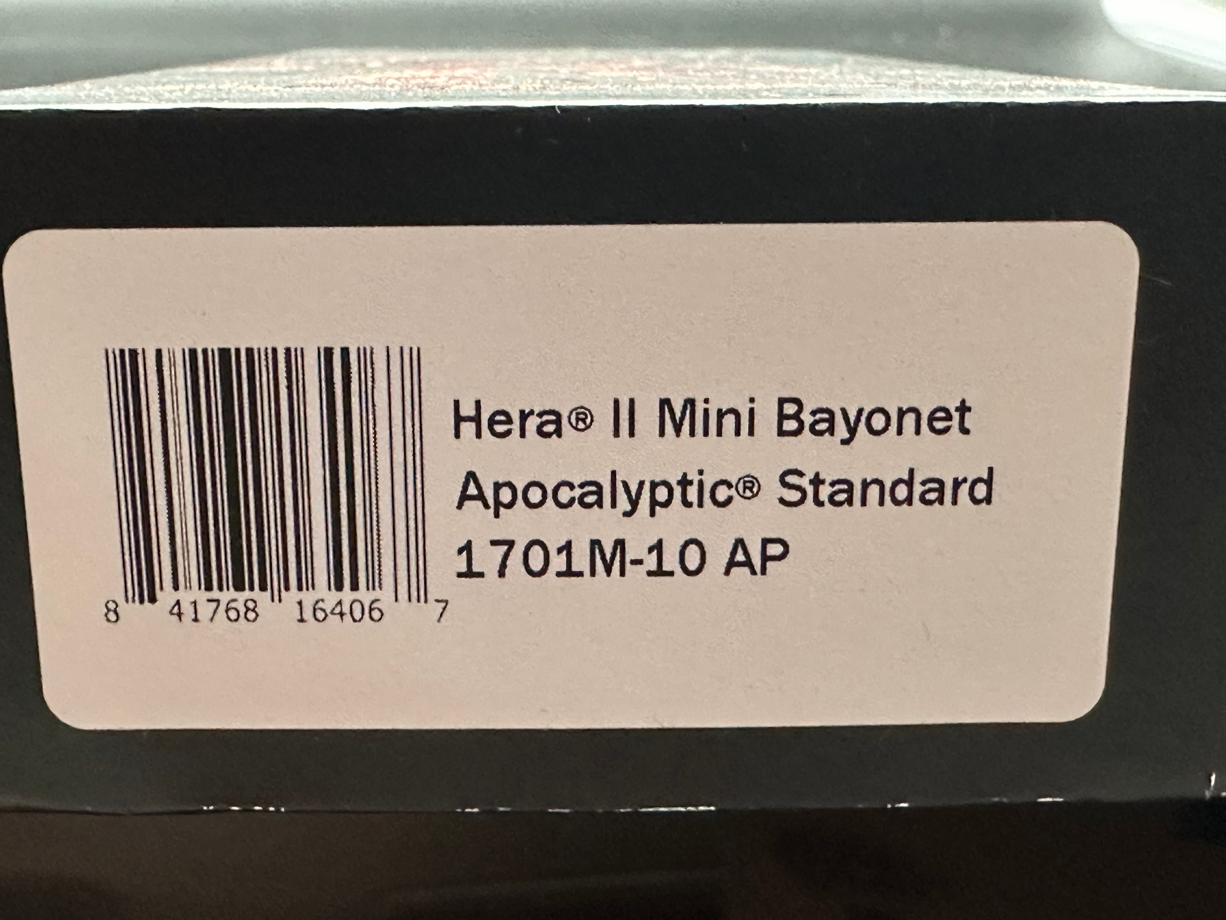 Microtech Hera II Mini Bayonet OTF Automatic Knife Black Aluminum (2.9" SW)