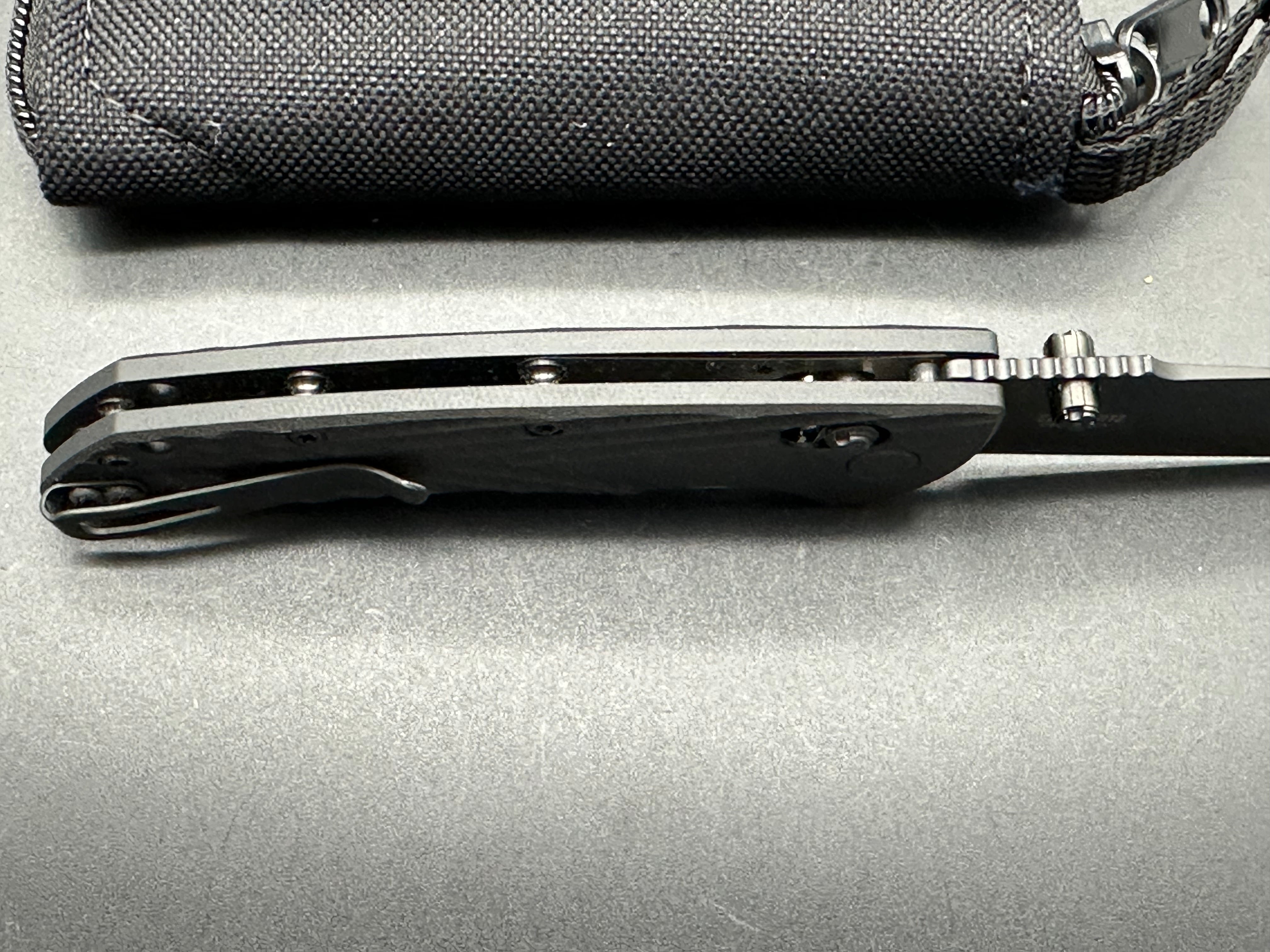 Hogue Knives Deka Clip Point Pocket Knife Black G-10 (3.25" Black 20CV)