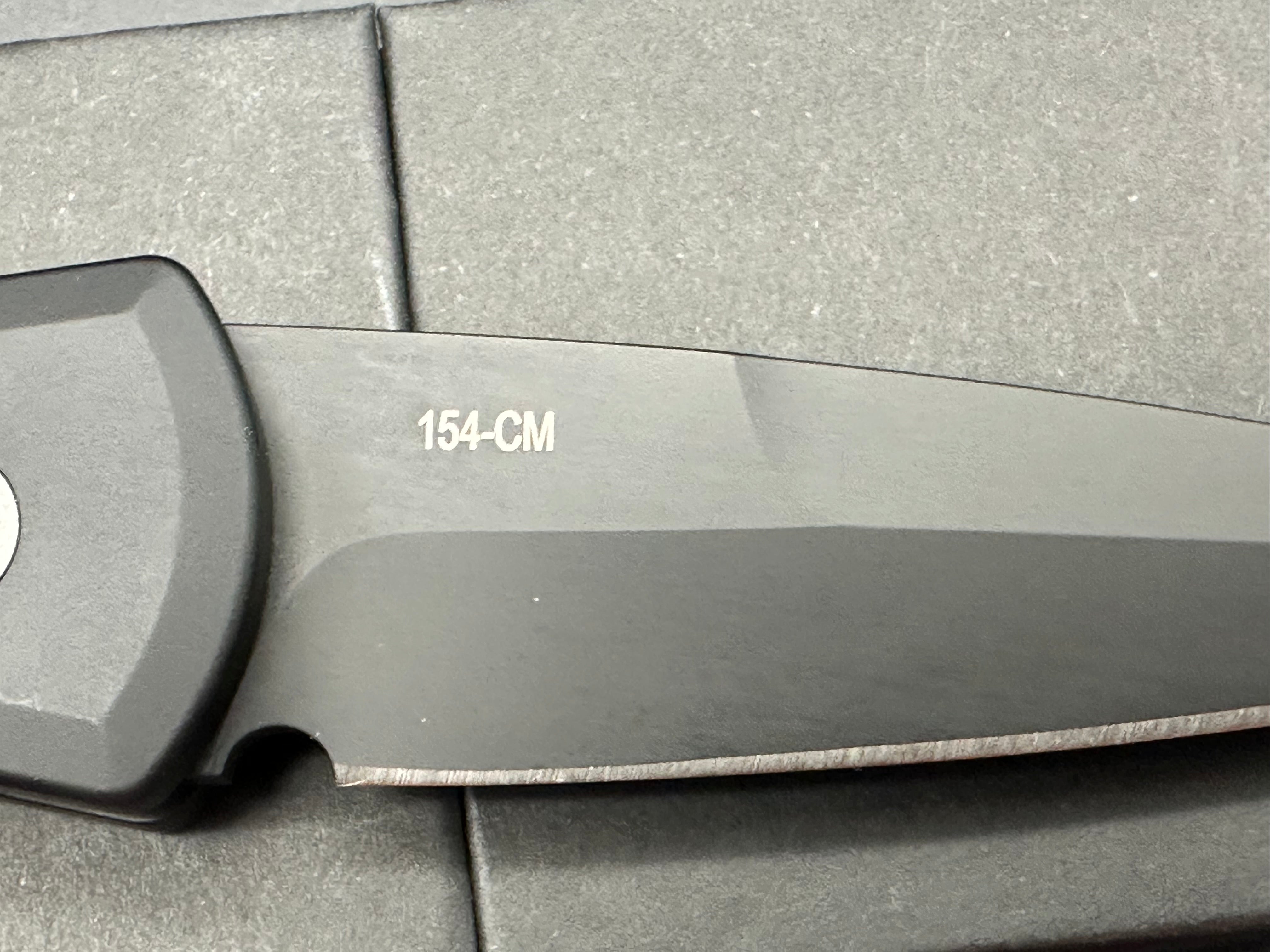 ProTech Godson Spear Point Automatic Knife Black Aluminum (3.2" Black 154CM)