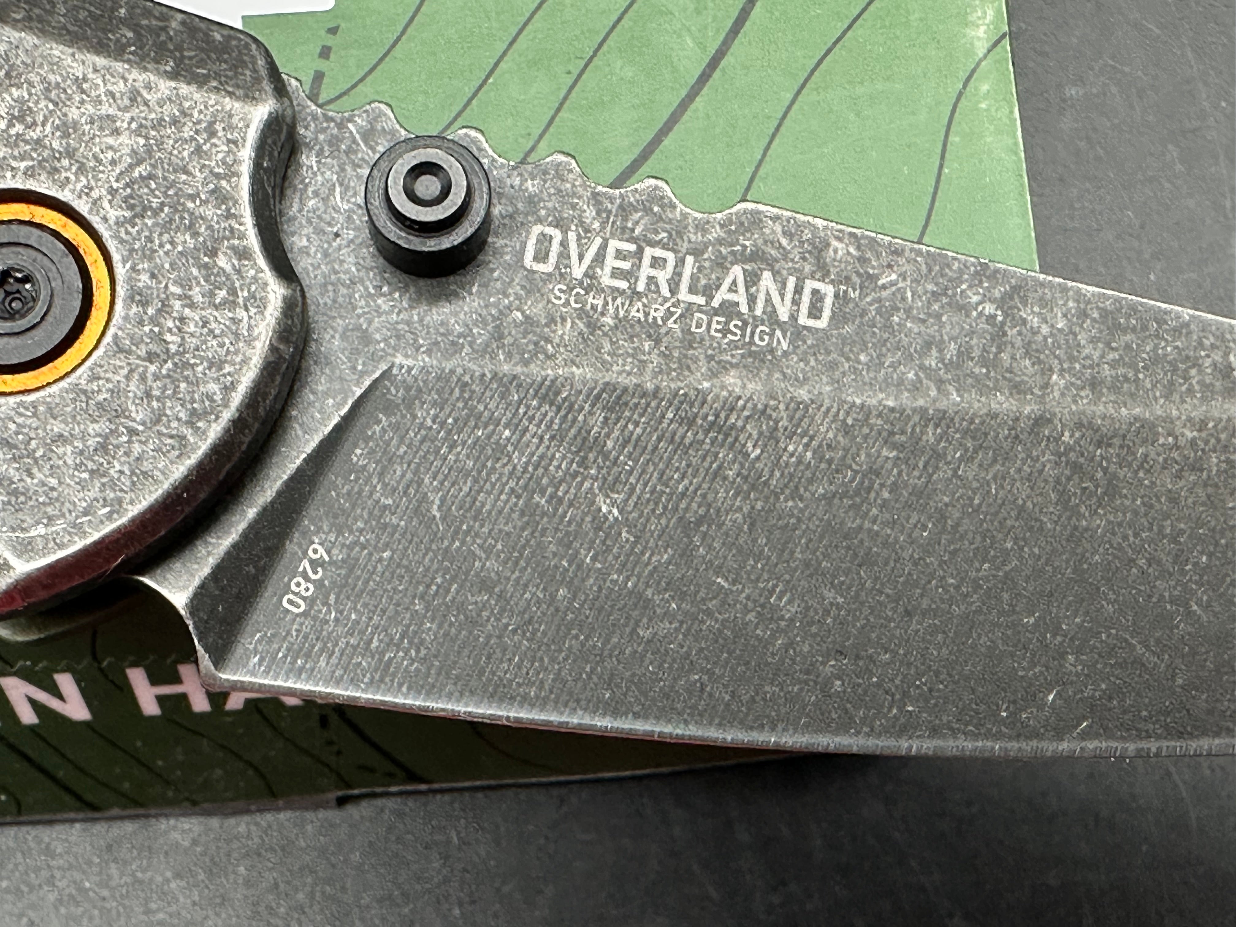 CRKT Overland (NEW), 3" 8Cr13MoV Blackwashed Sheepsfoot Blade with OD Green G10 and Stainless Steel Scales