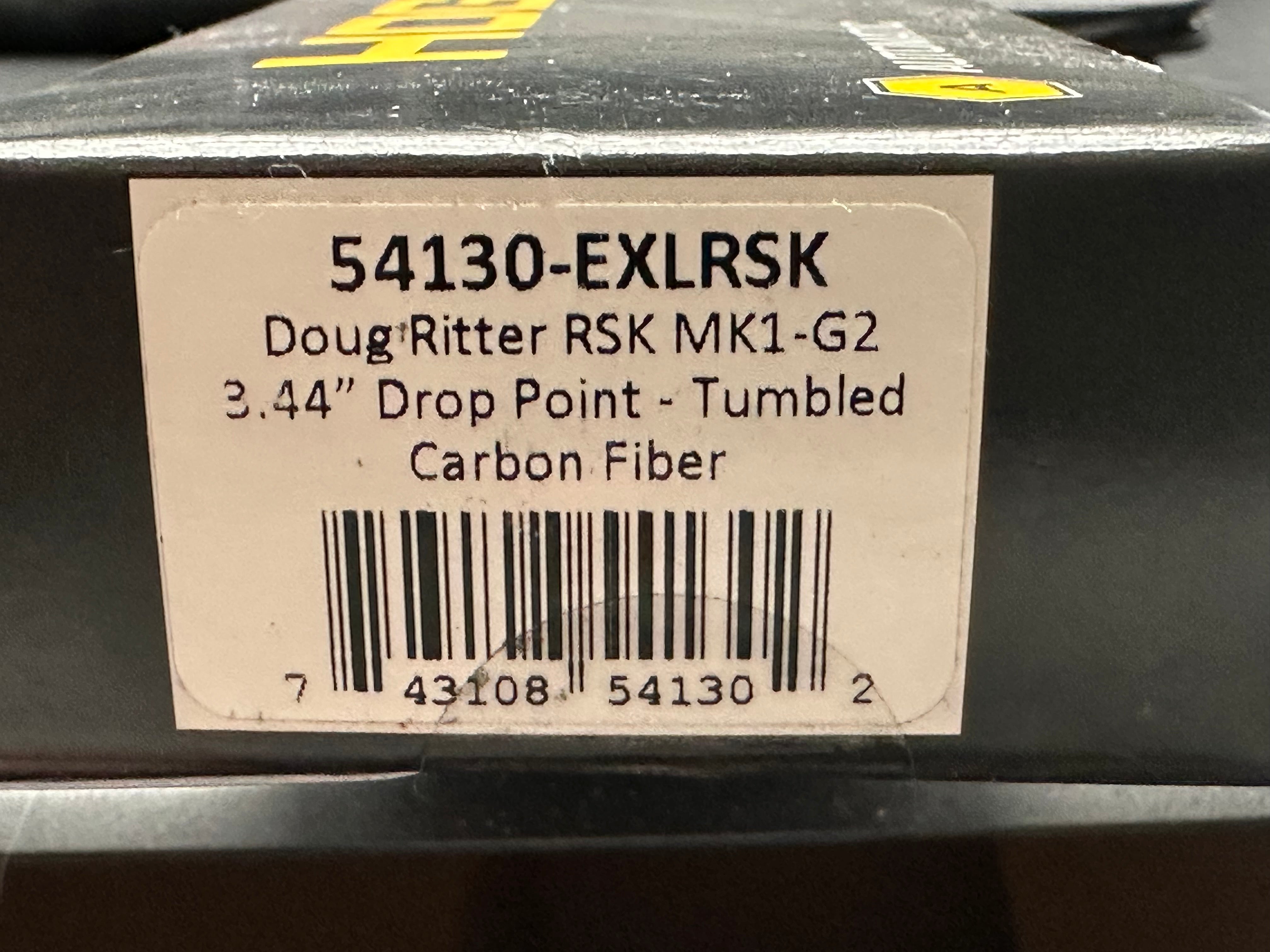 Doug Ritter Auto-RSK Knifeworks Exclusive Limited Edition Carbon Fiber / Stonewashed MagnaCut