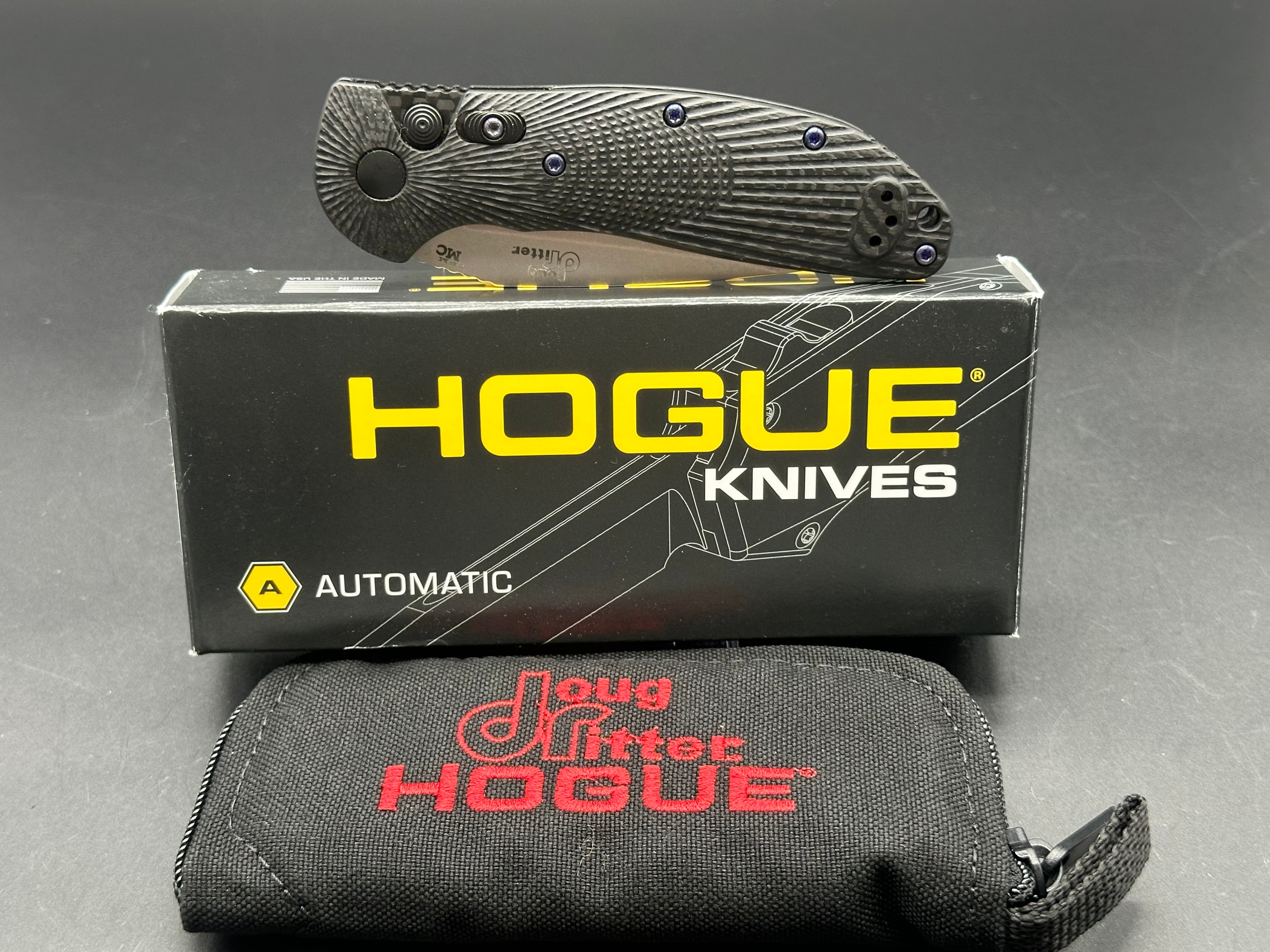 Doug Ritter Auto-RSK Knifeworks Exclusive Limited Edition Carbon Fiber / Stonewashed MagnaCut