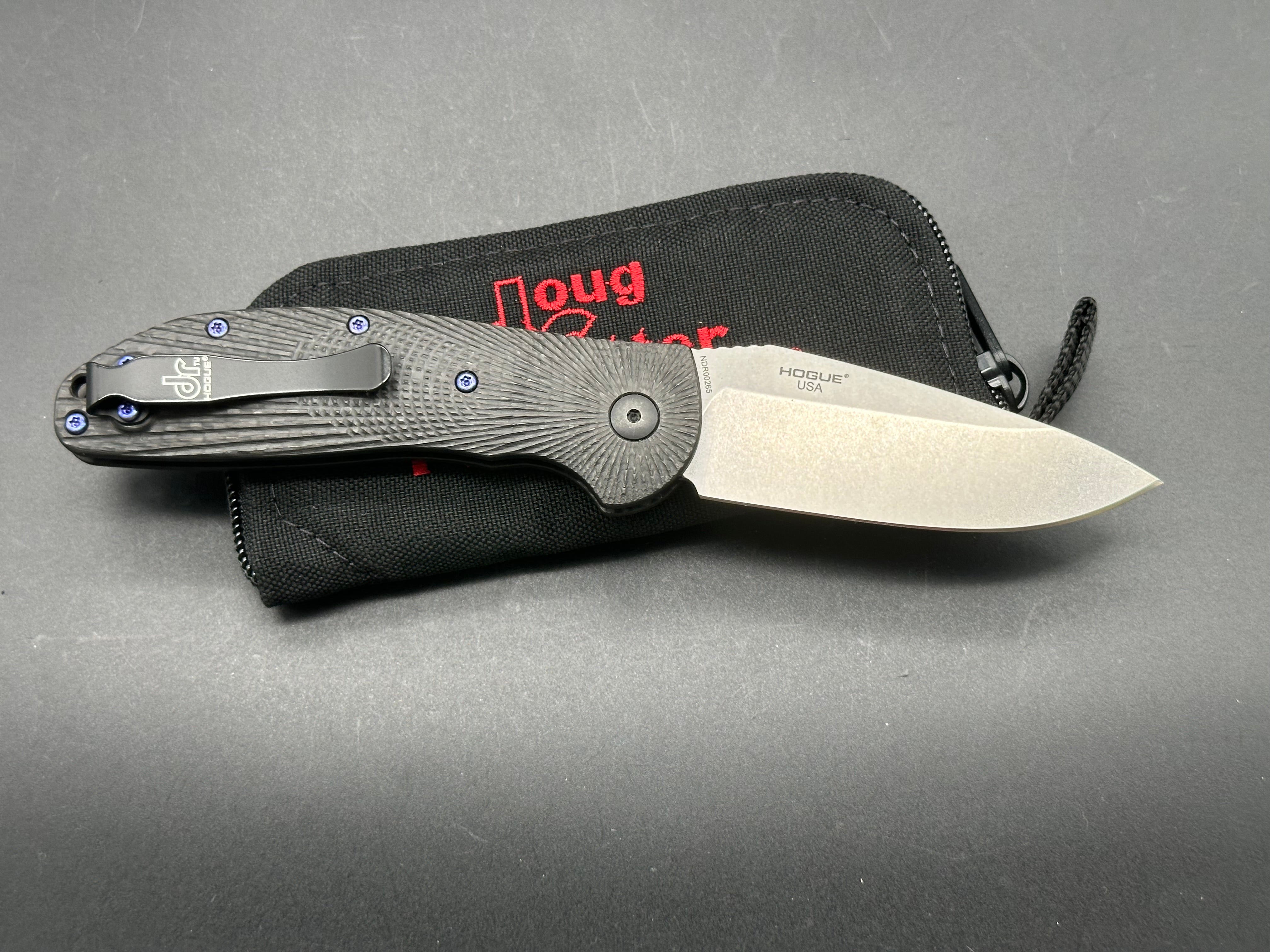 Doug Ritter Auto-RSK Knifeworks Exclusive Limited Edition Carbon Fiber / Stonewashed MagnaCut