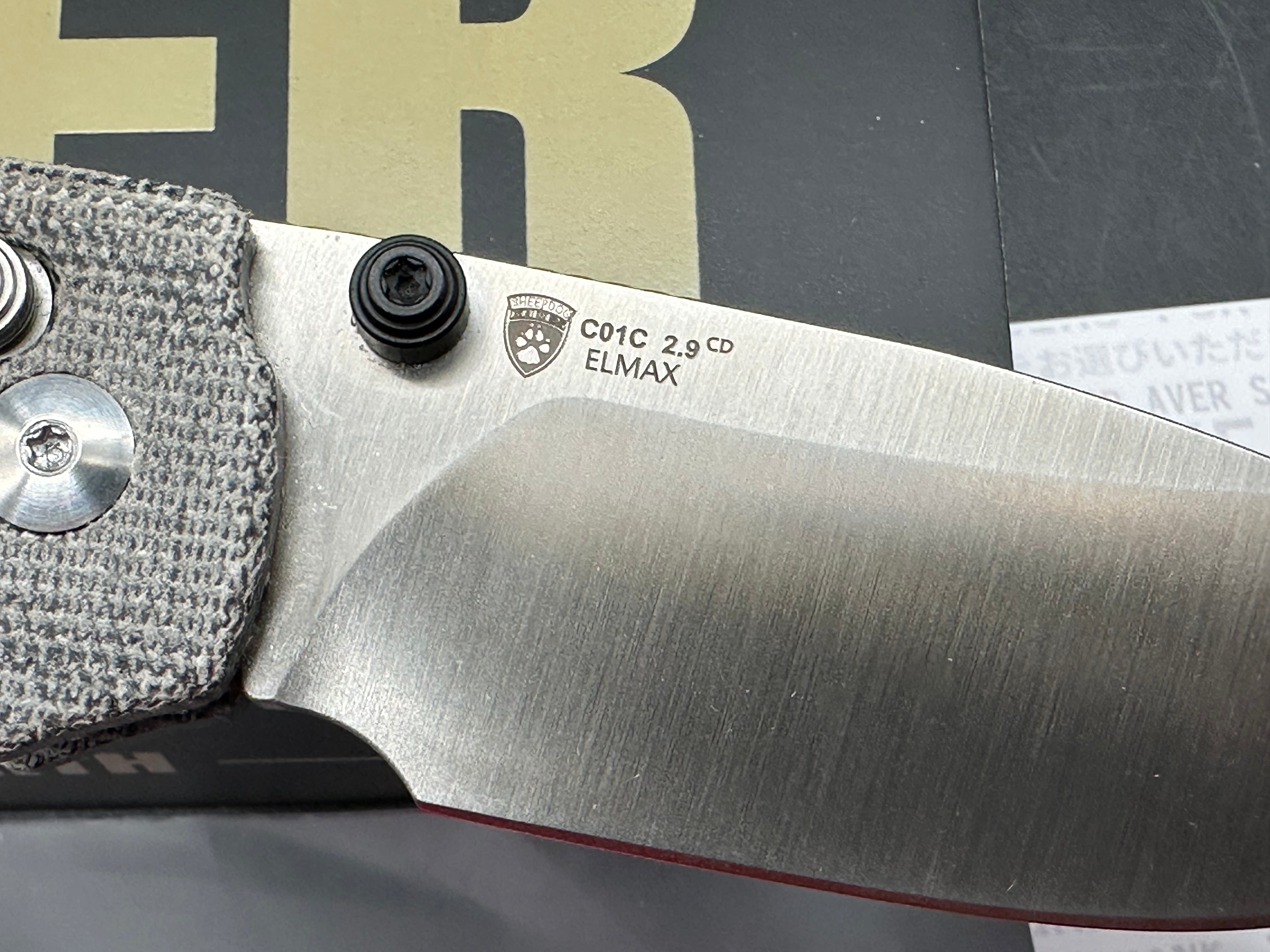Kizer Sheepdog Knives | C01C 2.9 CD | ELMAX | NORPLEX ULTREX MICARTA