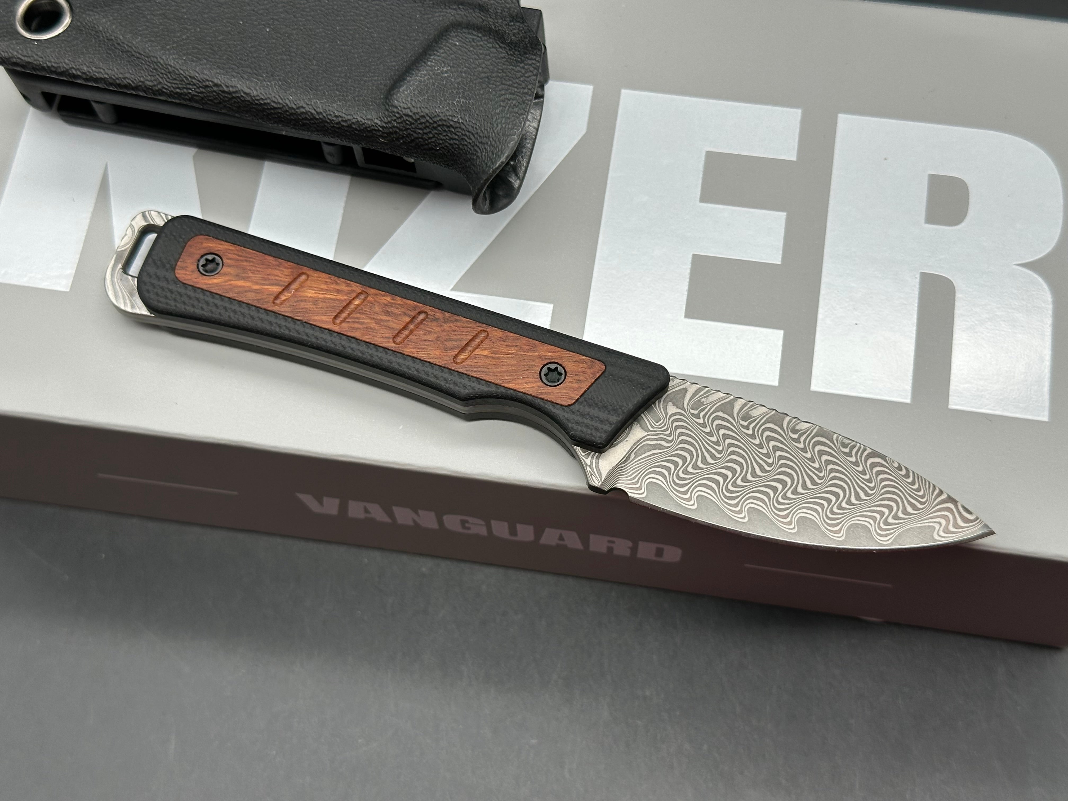 Kizer WHISKEY JACK | DAMASCUS | G10 & MKURUTI WOOD
