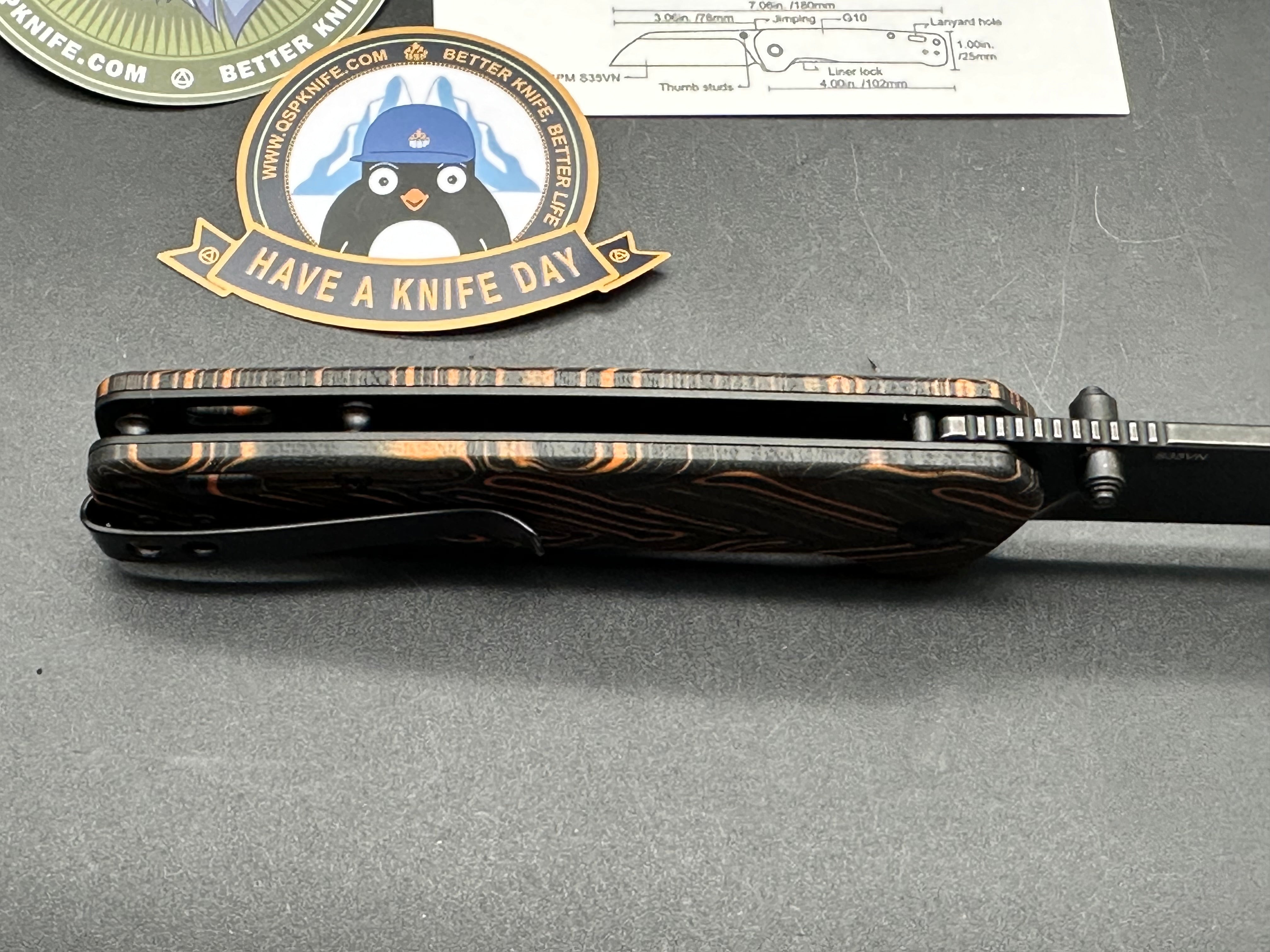 QSP Penguin, KC excl, coral G10 w/S35VN blade