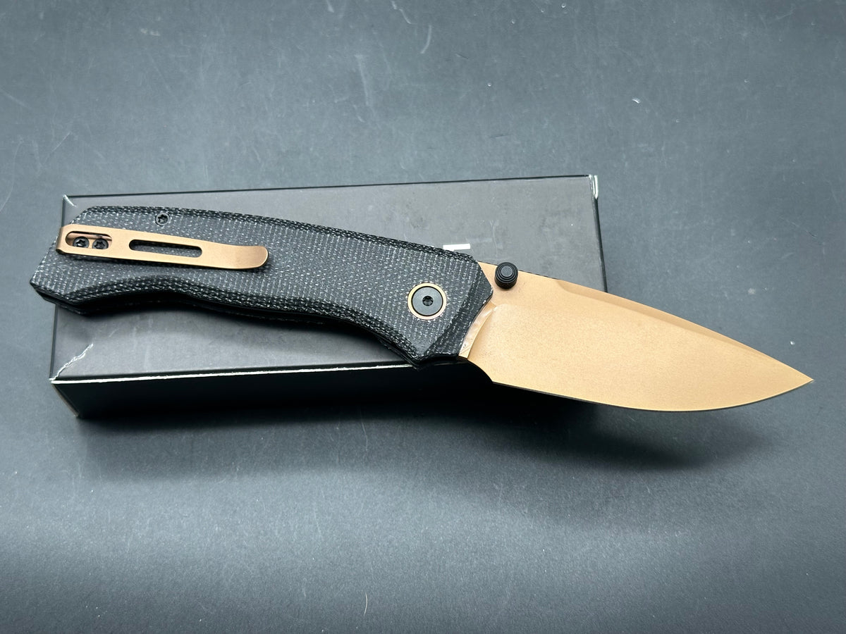 REMETTE RT-Steed Innovative Button Liner Lock Design 14C28N Blade Micarta Handle Knife
