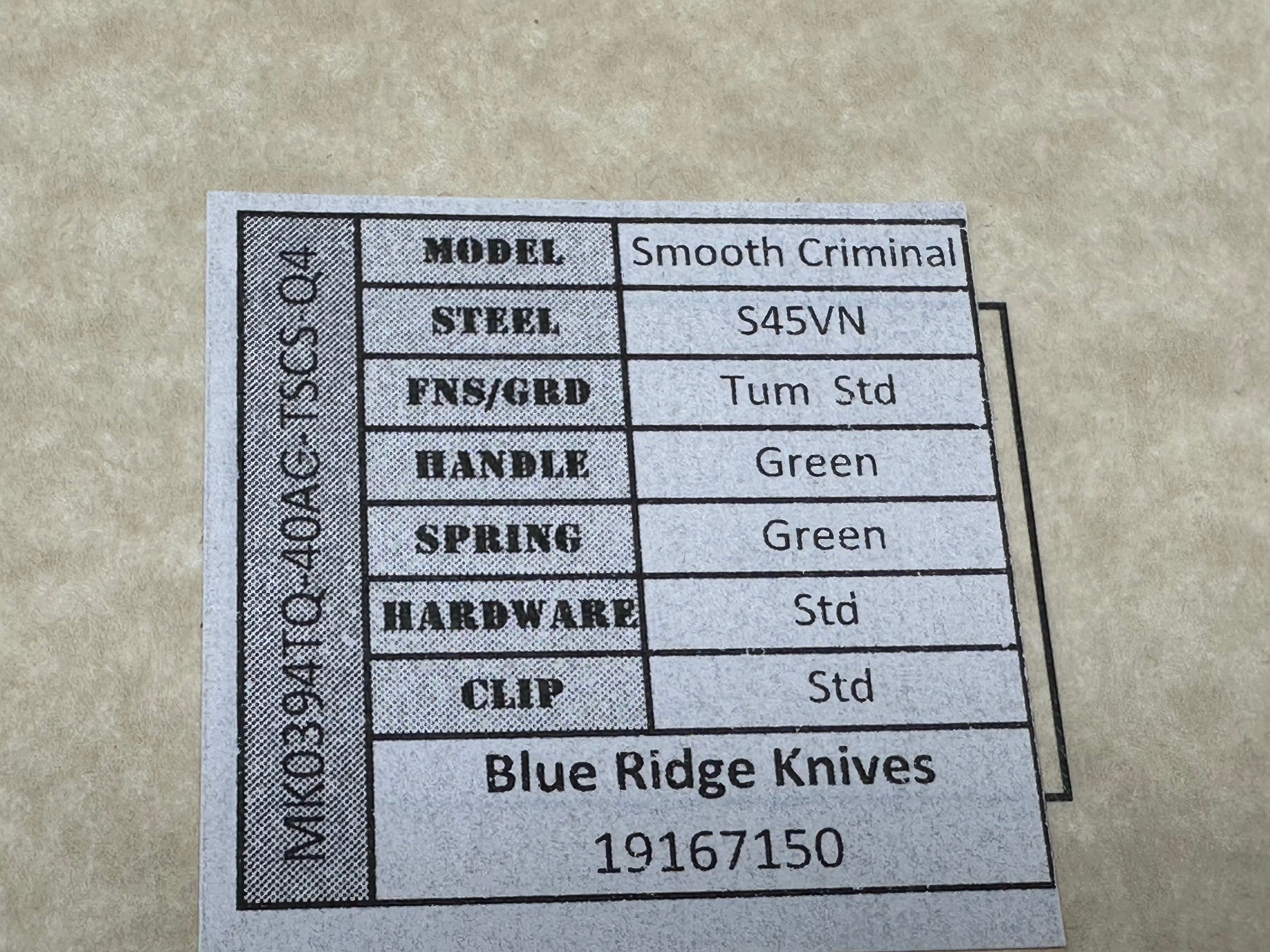 Medford Smooth Criminal Plunge Lock Flipper Knife