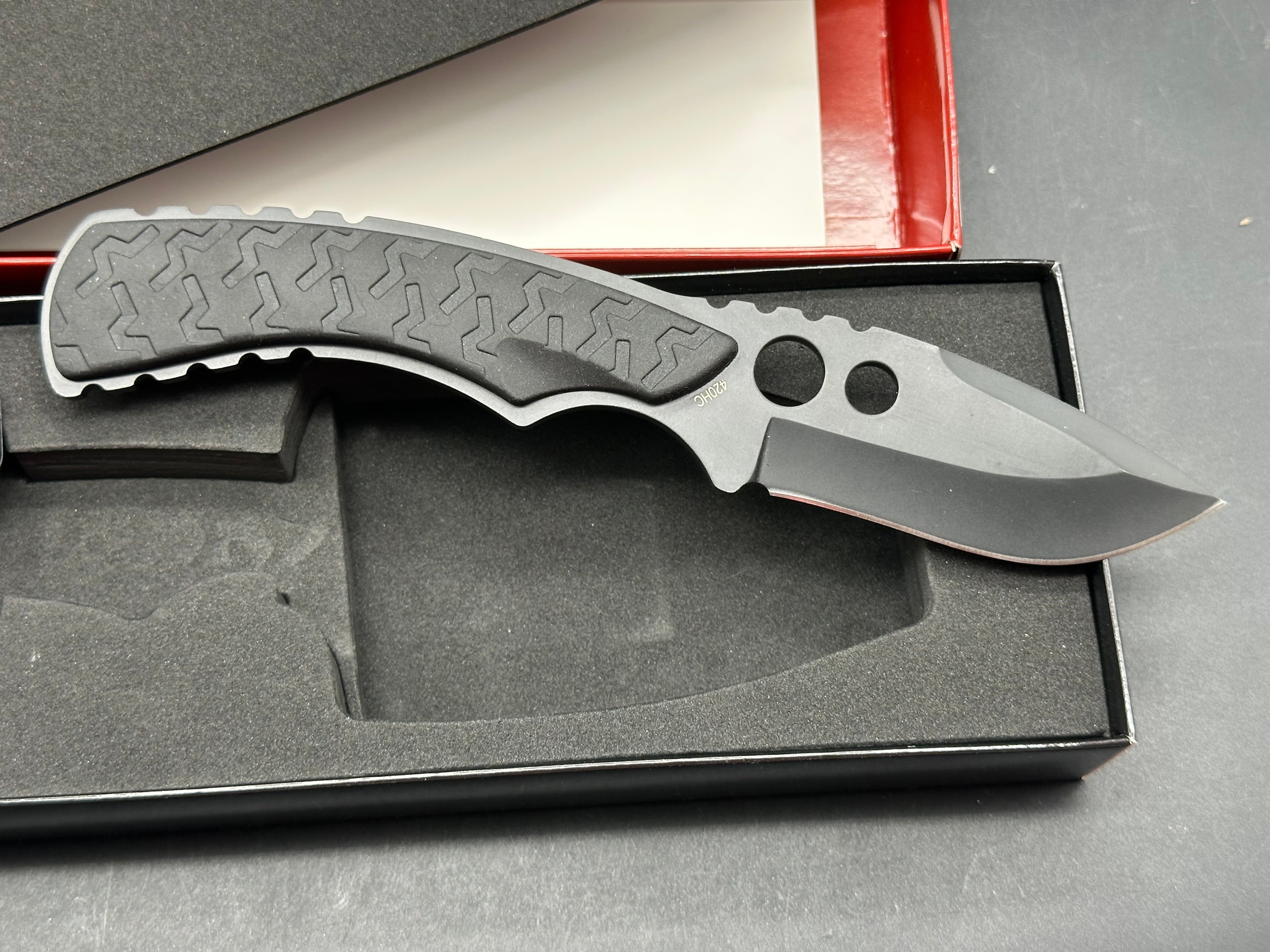 Mantis Seymour Fixed Blade Knife Black (3" Black) TA-2