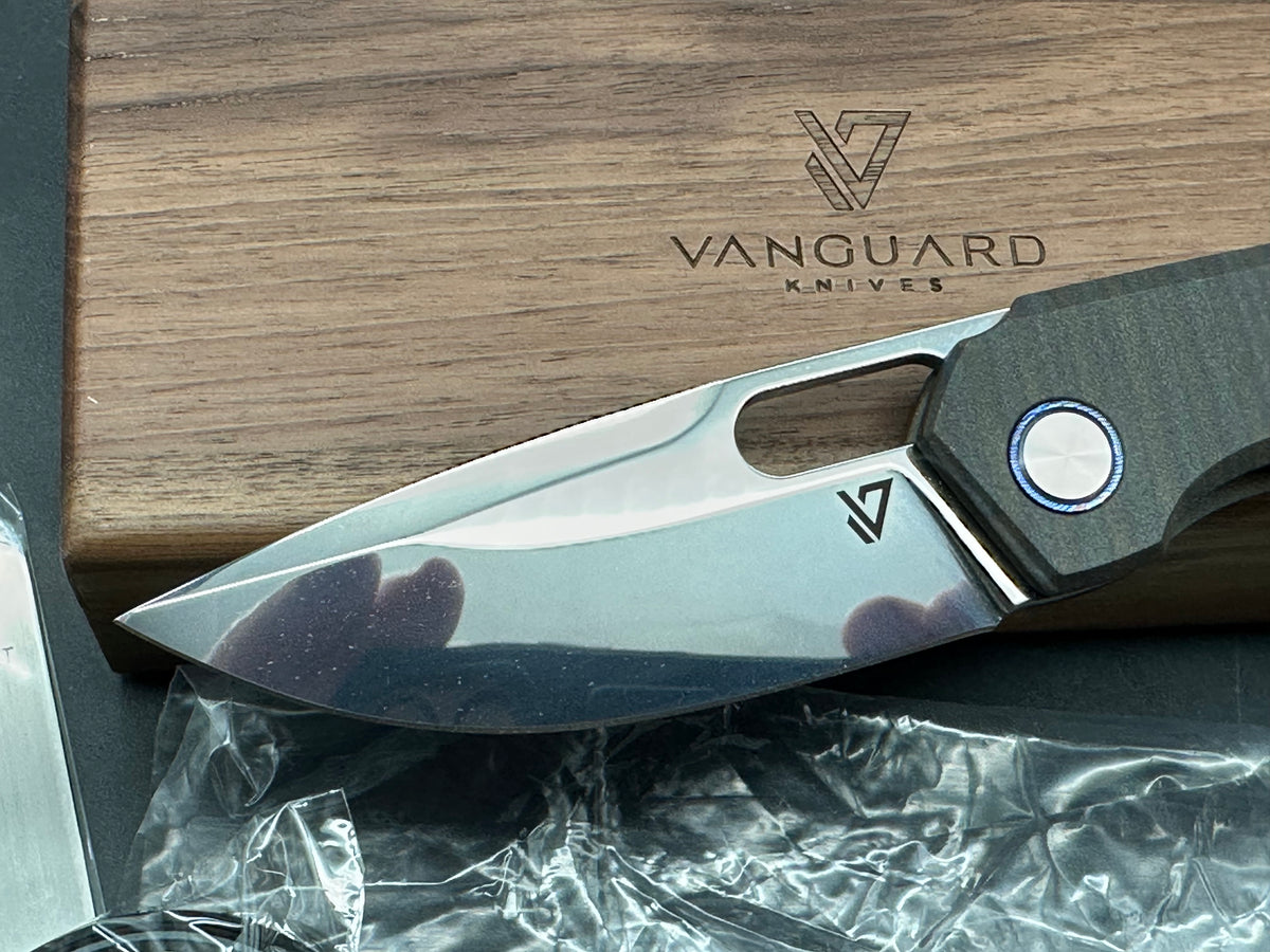 VANGUARD BREAKER INTEGRAL FLAME TITANIUM HANDLE SUPER-MIRROR VANAX BLADE