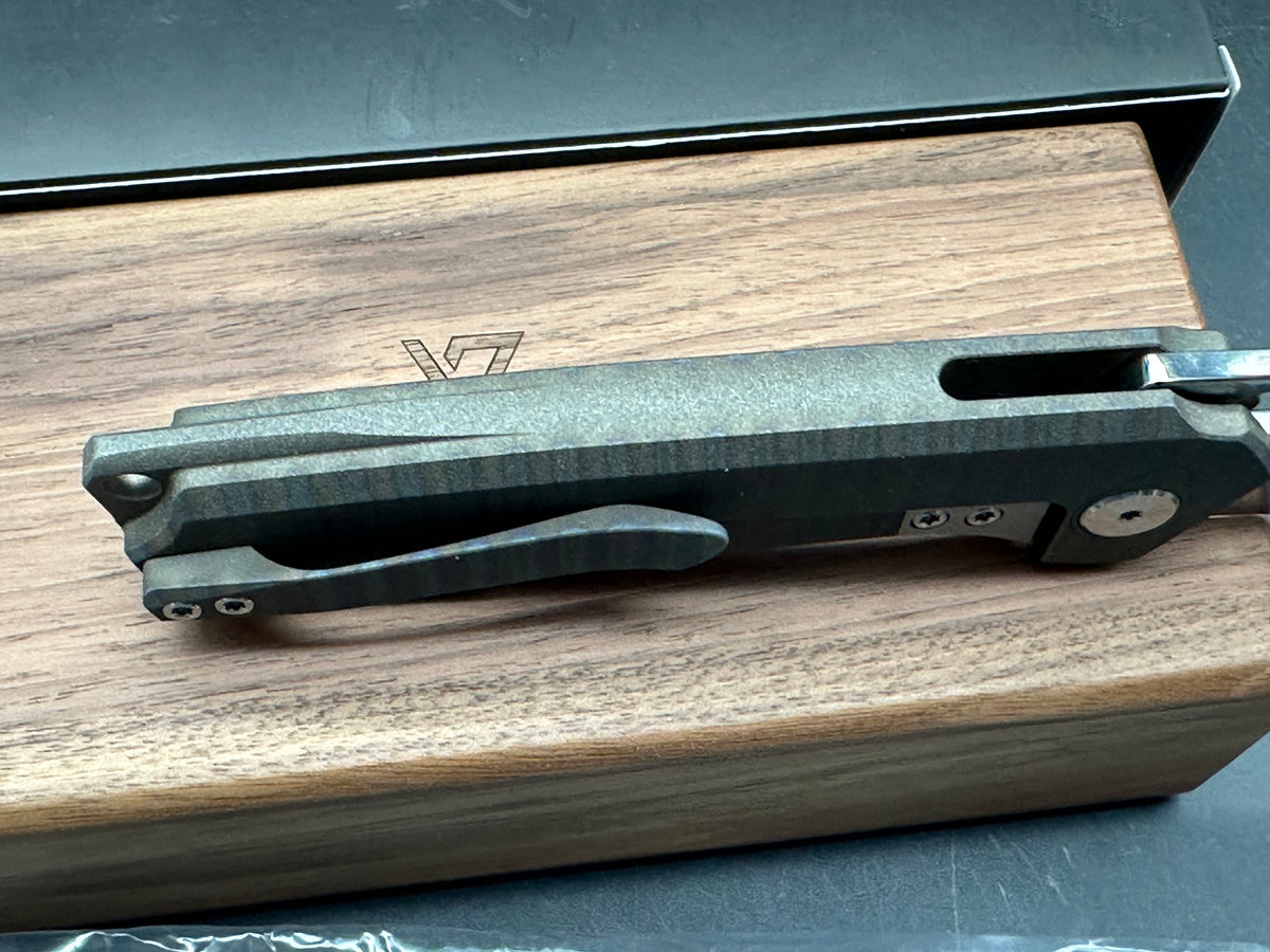 VANGUARD BREAKER INTEGRAL FLAME TITANIUM HANDLE SUPER-MIRROR VANAX BLADE