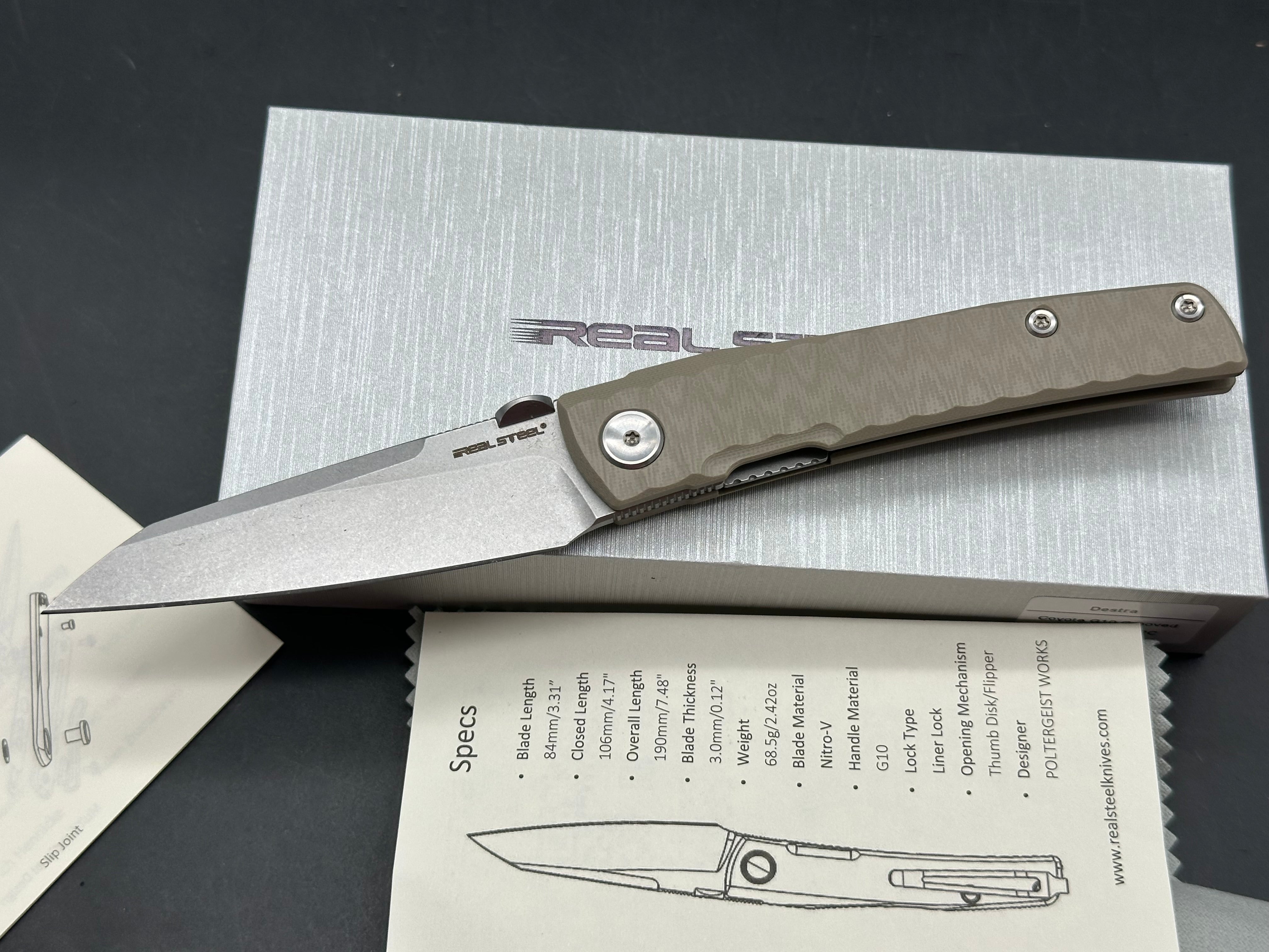 REAL STEEL DESTRA | NITRO-V | PHANTOM FLIPPER | PATTERNED SCALE