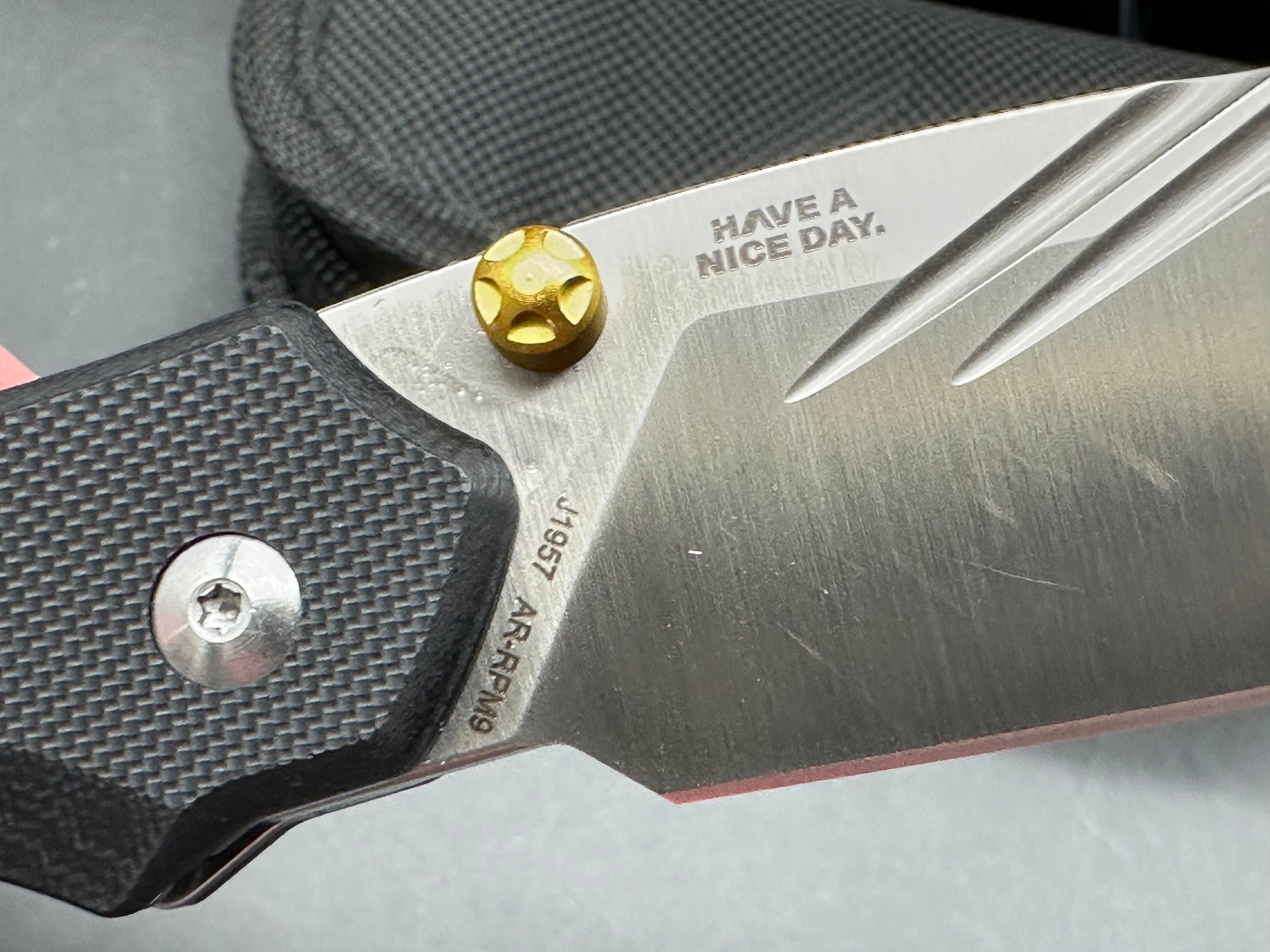 CJRB FUGLY BLACK G10 HANDLE AR-RPM9 WHARNCLIFFE PLAIN EDGE