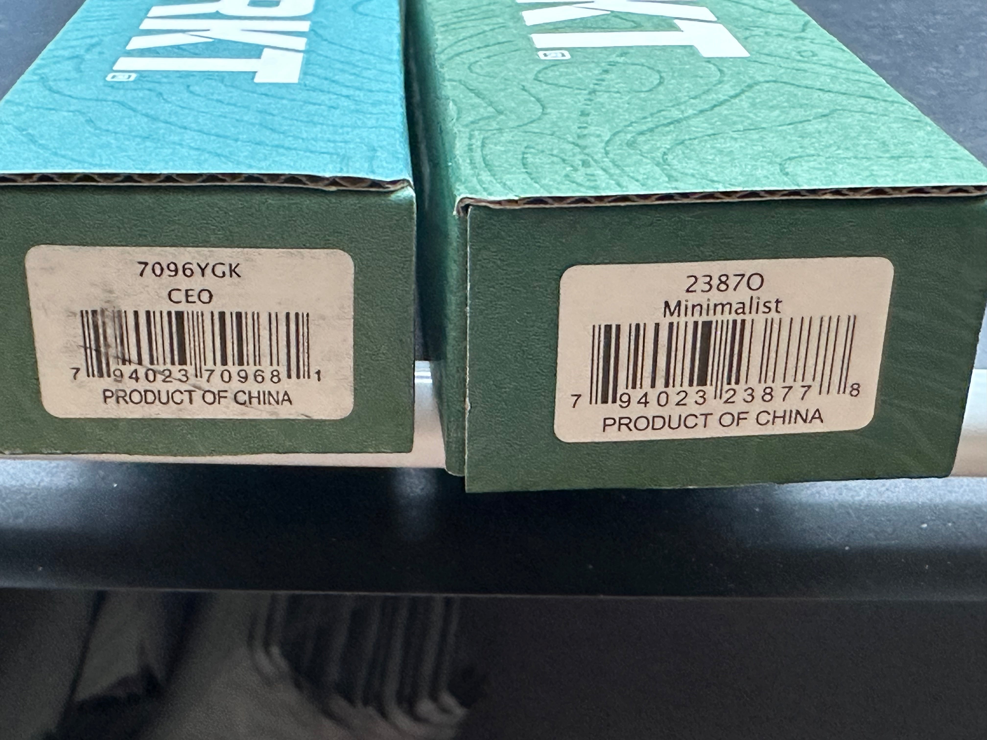 CRKT CEO & CRKT Minimalist 2 for 1 price !