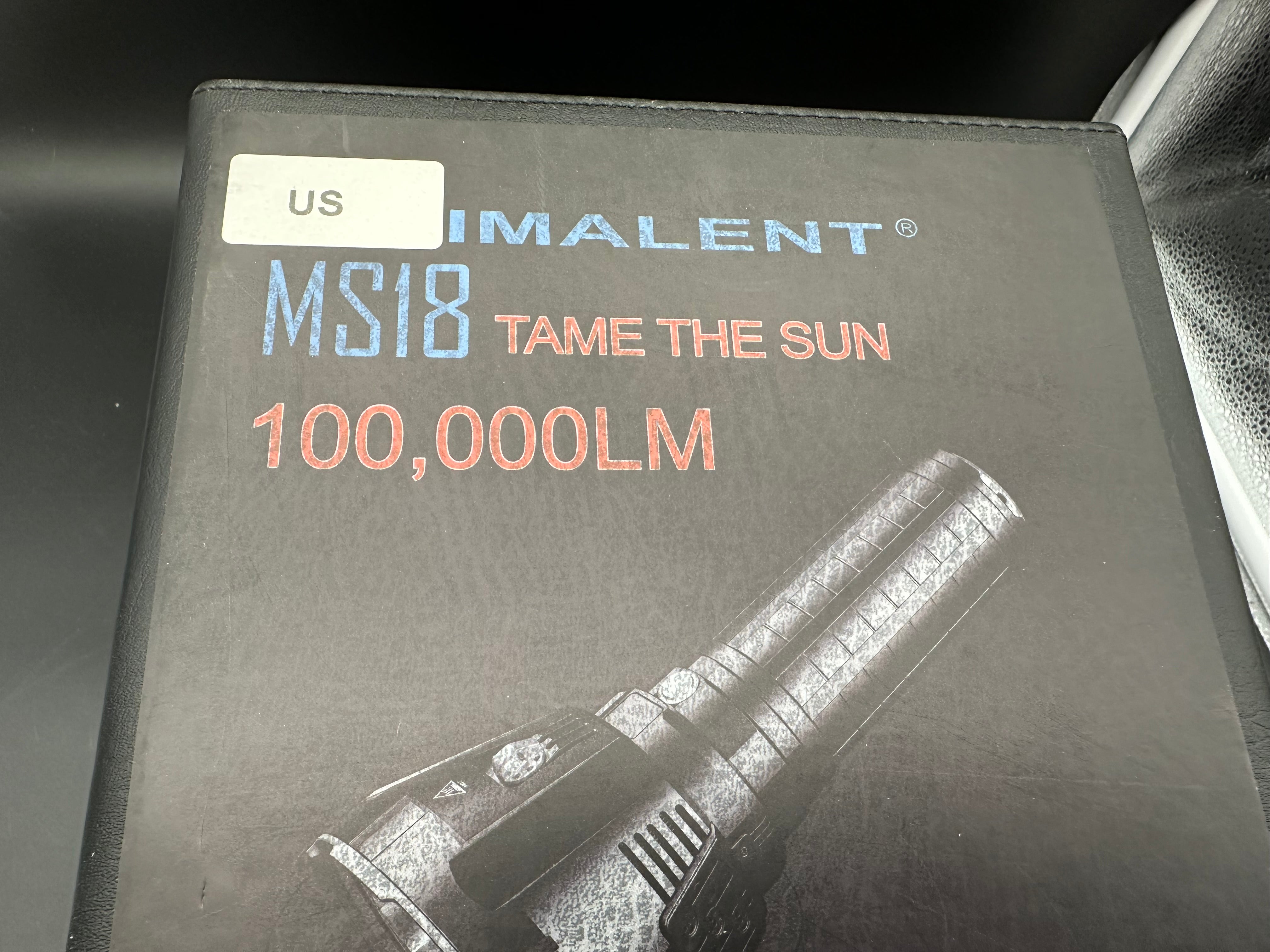Imalent MS18 high power flashlight 100K lumens
