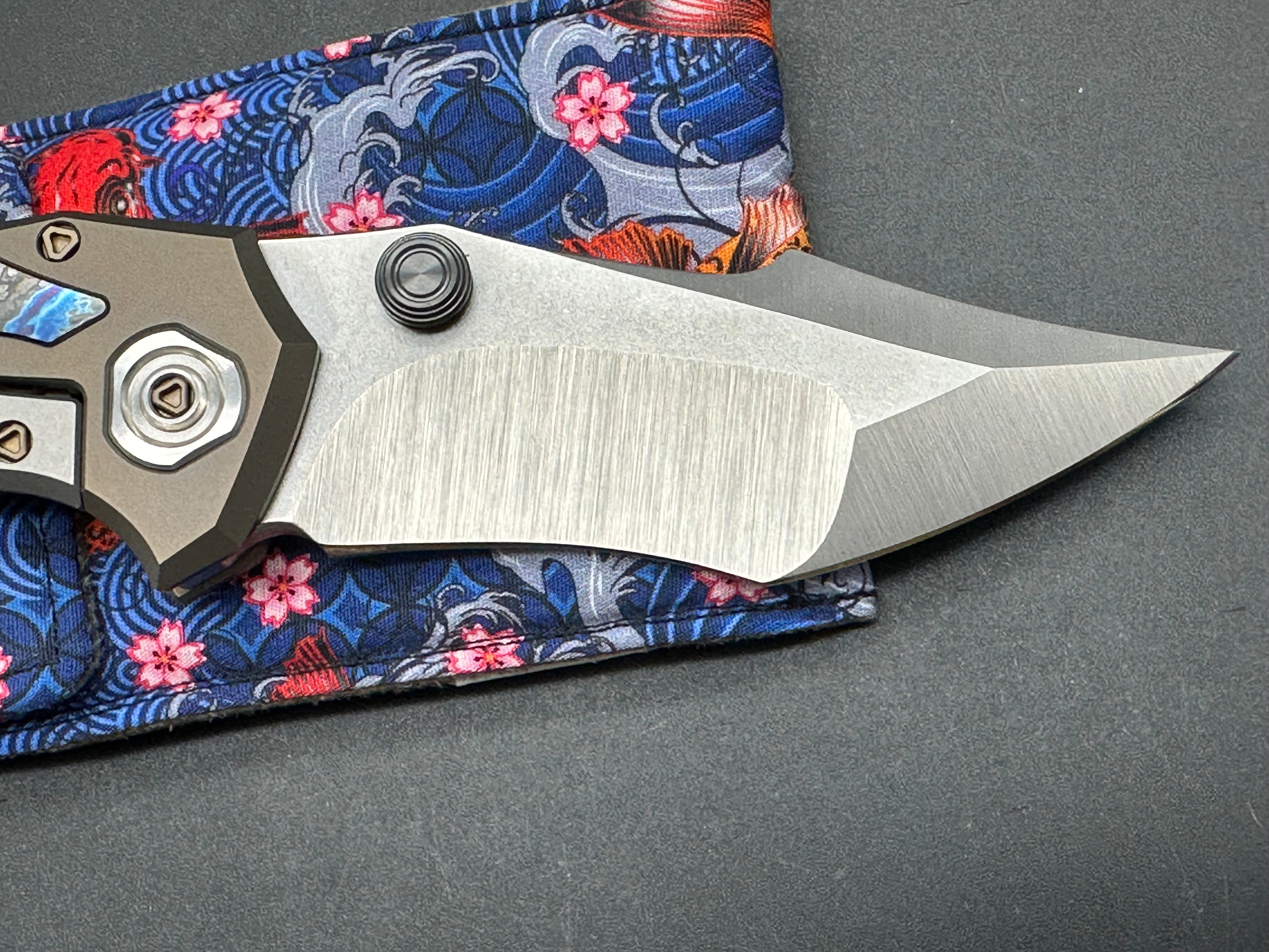 Genex Blade Primarch #6/Bronze Milled TI Frame + Zircoti Inlays, Pivot w/Satin Vanax