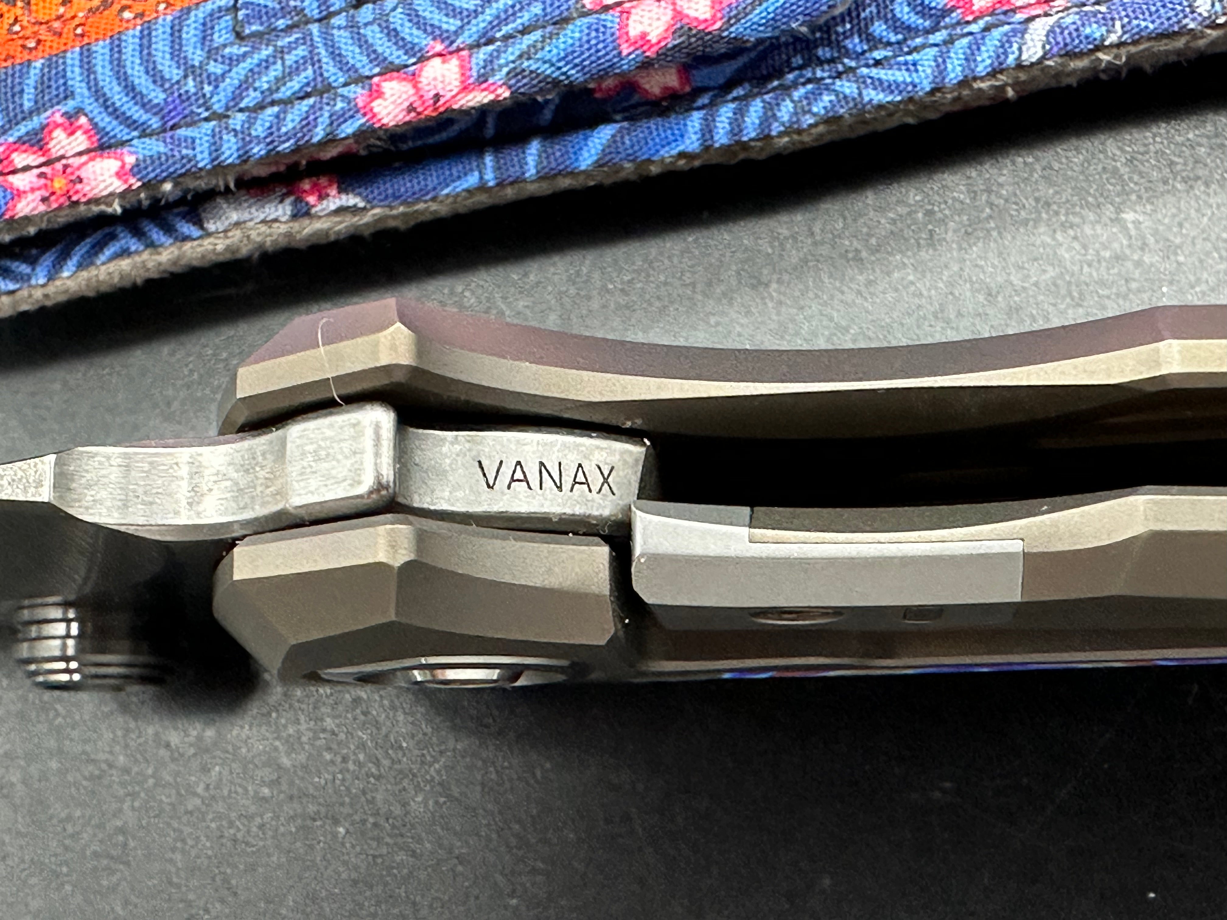 Genex Blade Primarch #6/Bronze Milled TI Frame + Zircoti Inlays, Pivot w/Satin Vanax