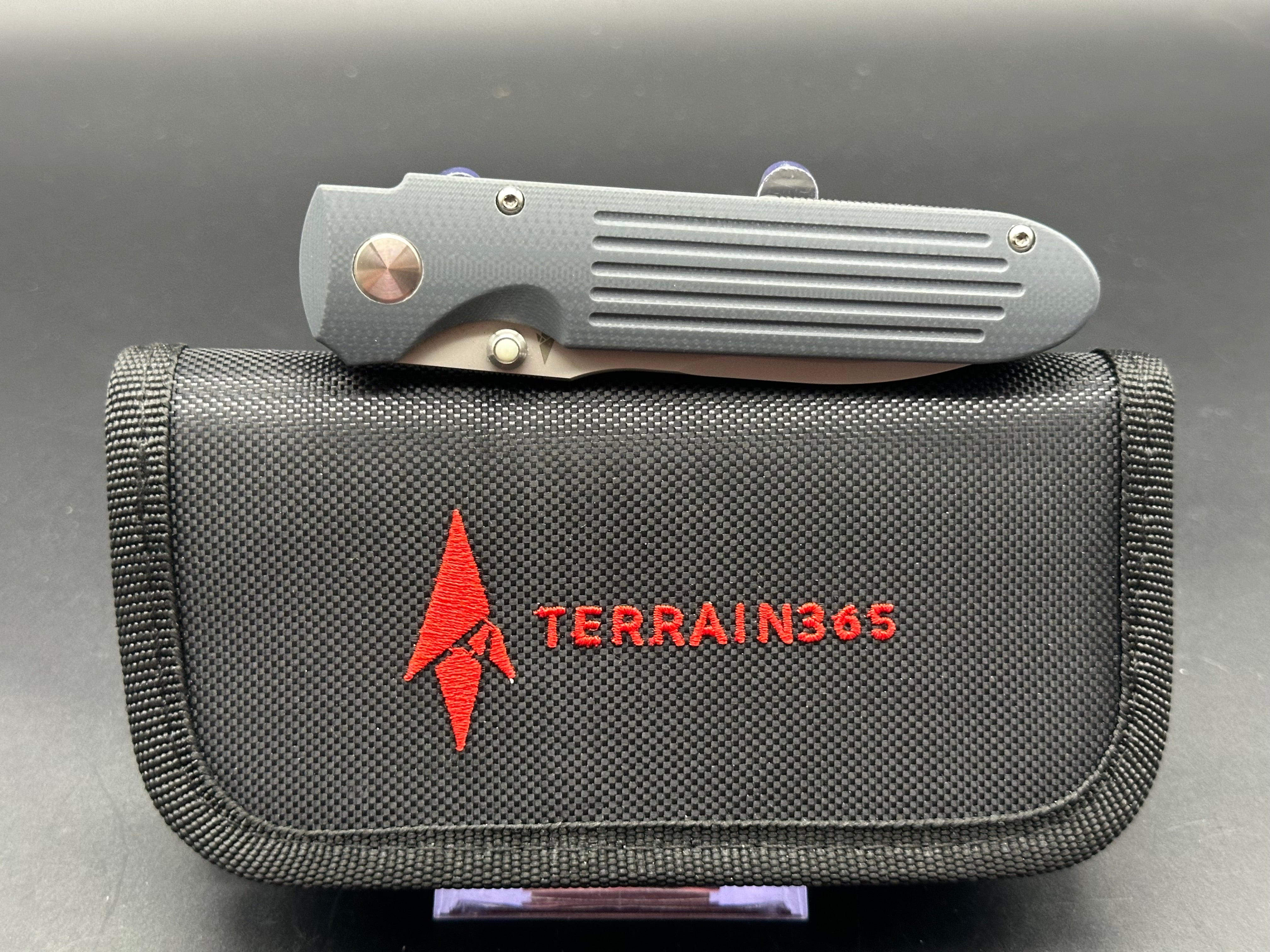 Prometheus Invictus AT Blue G10 and Titanium Terrain 365/Prometheus Design Werx - 3.5”