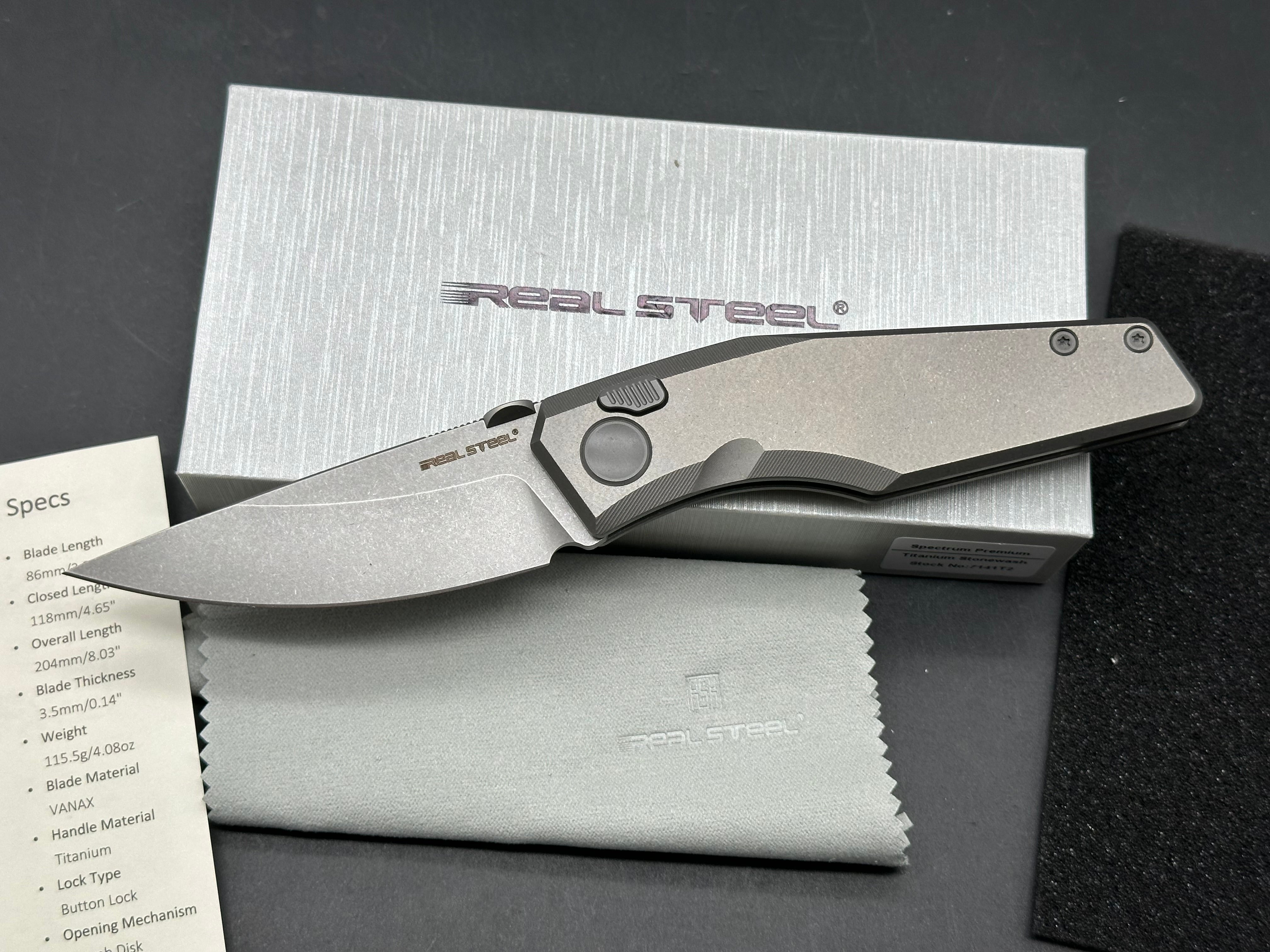 Real Steel Spectrum Premium | Titanium | VANAX SuperClean