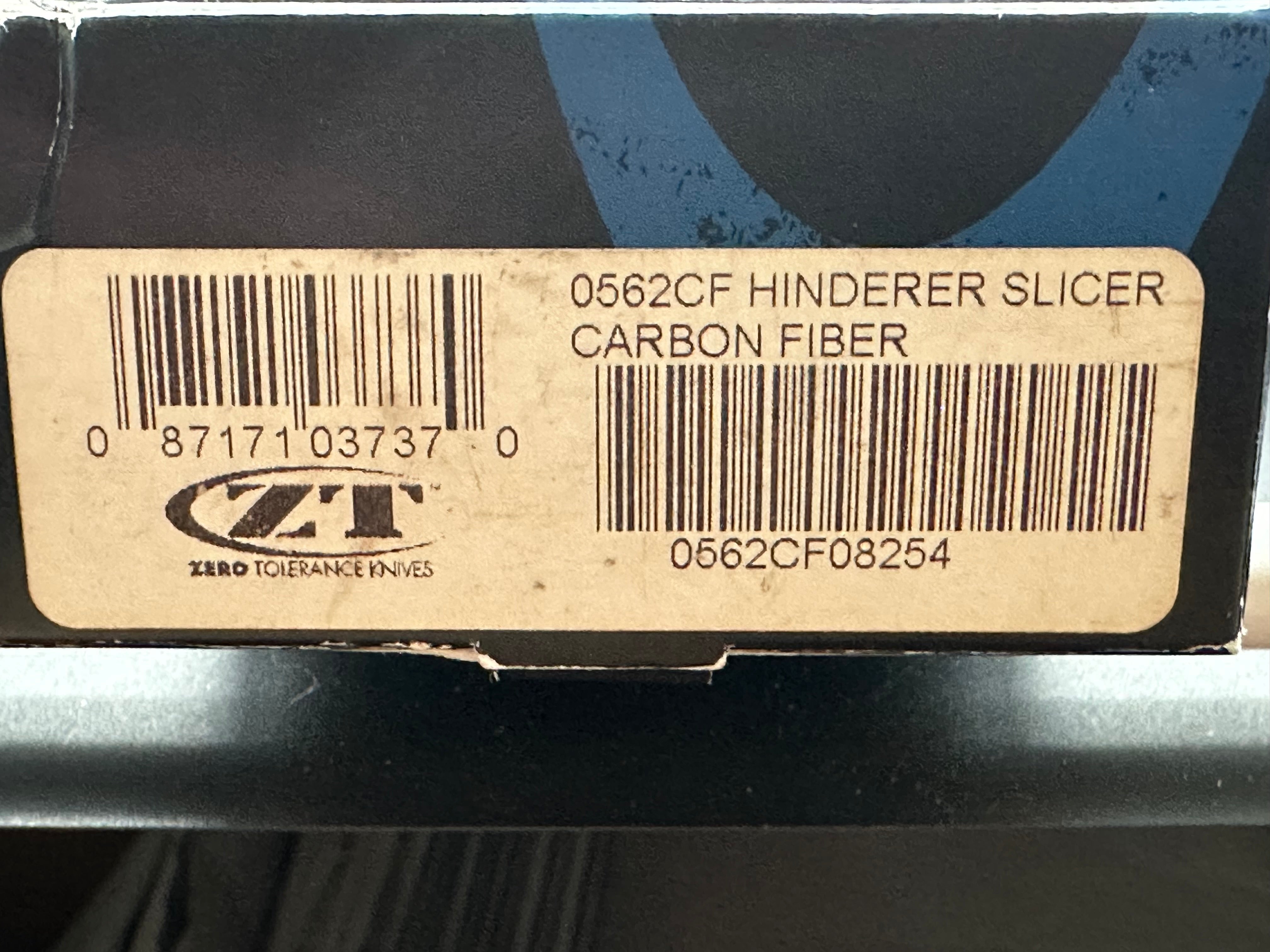 Zero Tolerance Hinderer 0562CF Knife Carbon Fiber (3.5" Satin)