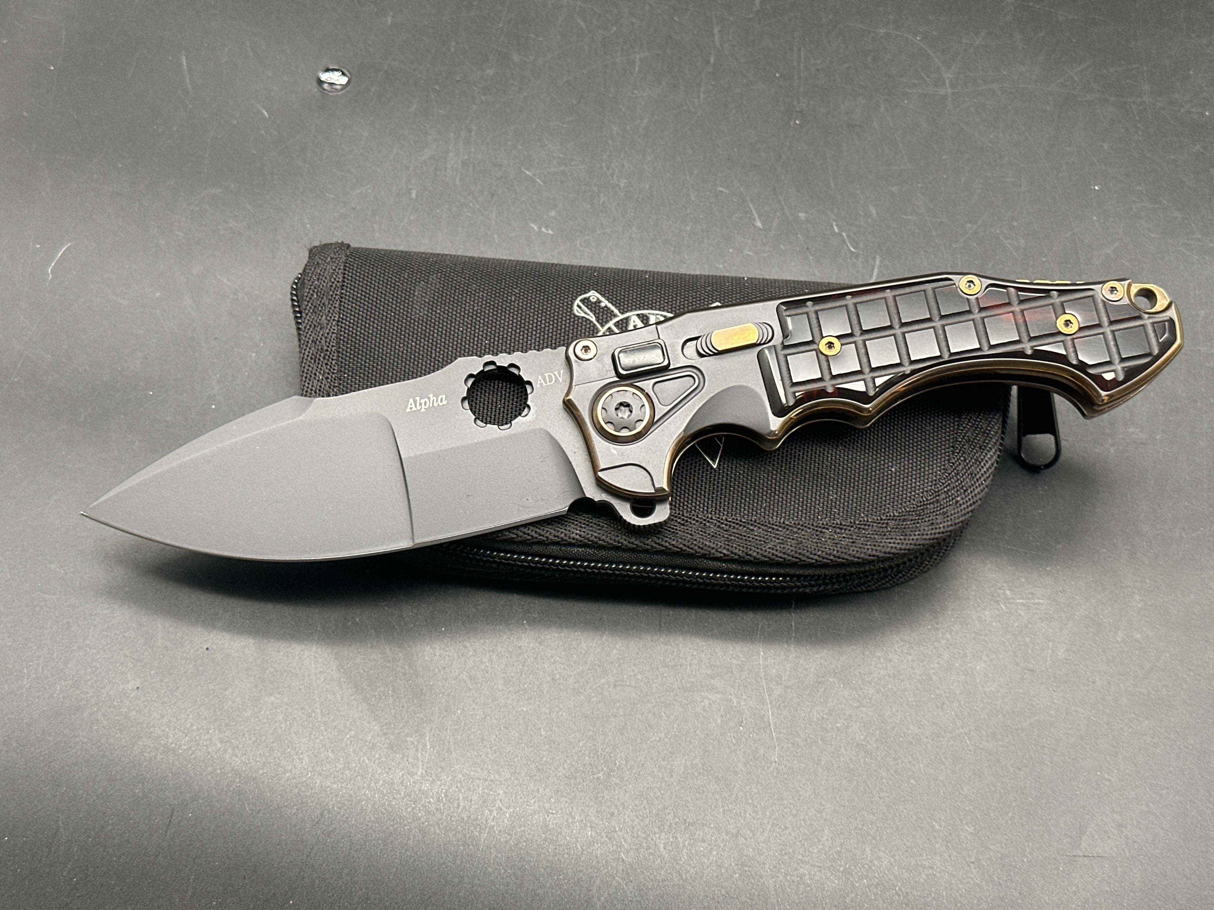 Andre de Villiers ADV custom Alpha - Red Kirinite inlay - one of one