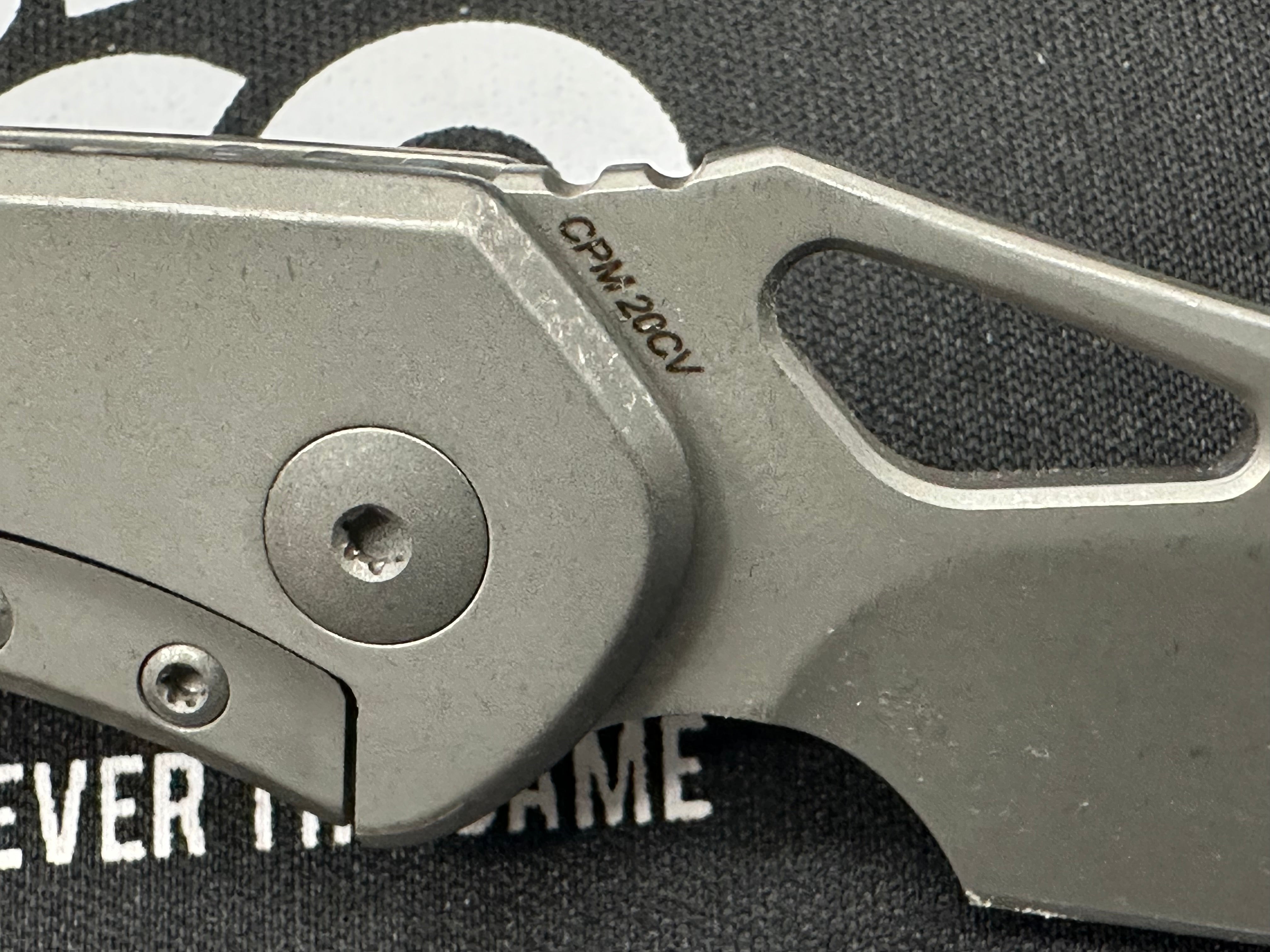 Olamic WhipperSnapper Wharncliffe (County Comm Exclusive #14/25), Stonewashed CPM-20CV Blade