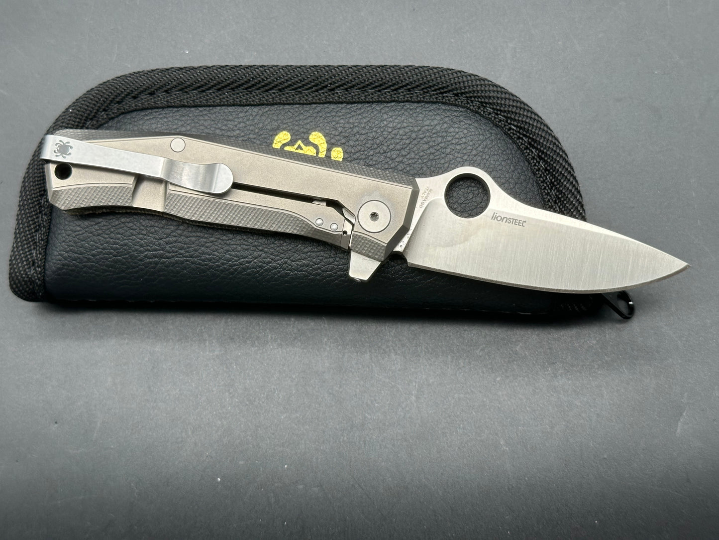 Spyderco SpyMyto Frame Lock Knife Micarta/Titanium (3.3" Satin M398)