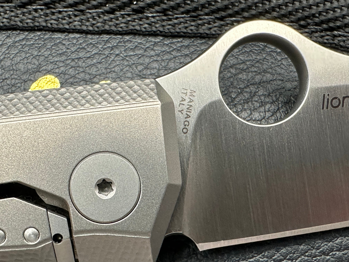 Spyderco SpyMyto Frame Lock Knife Micarta/Titanium (3.3" Satin M398)