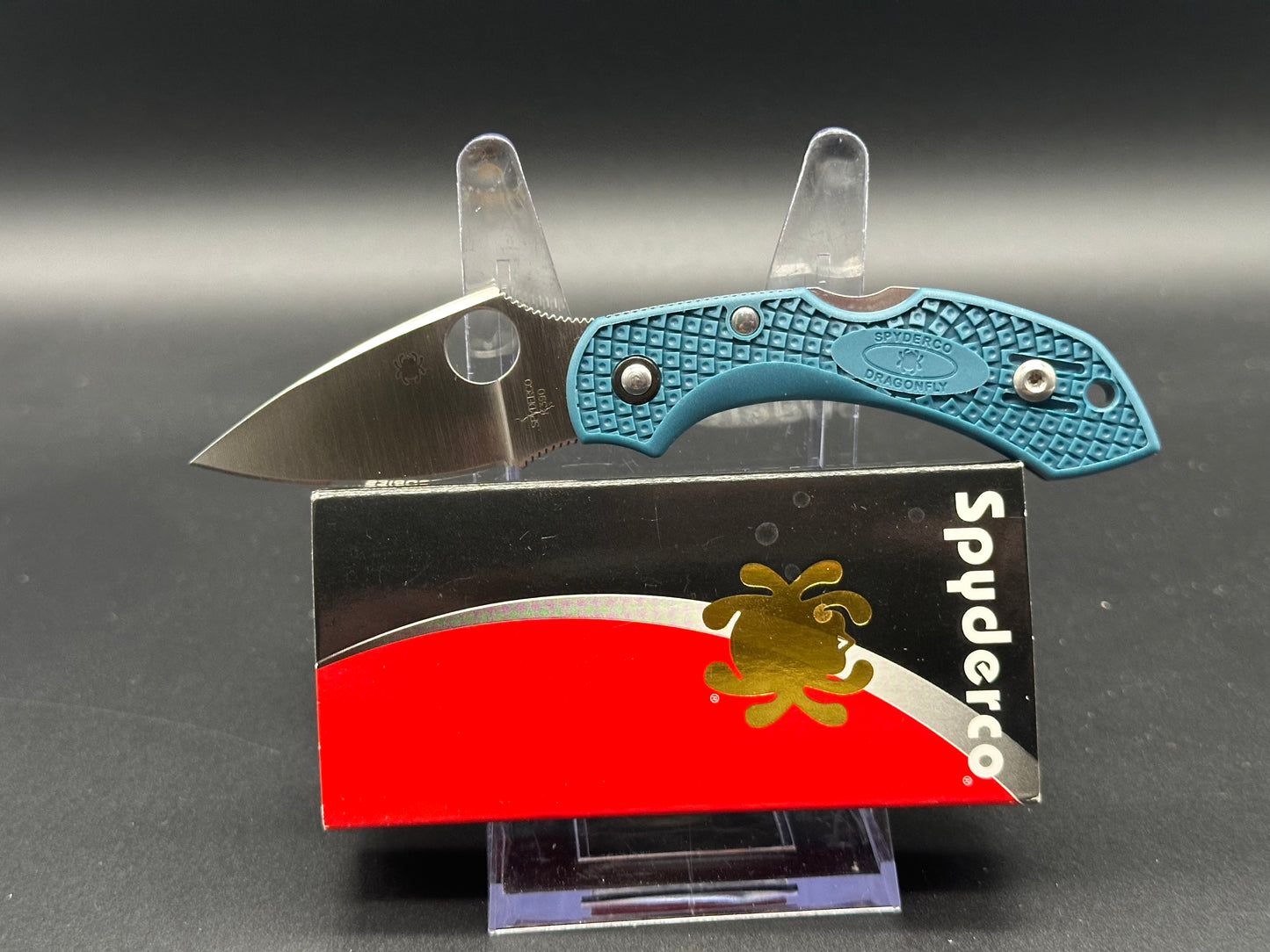 Spyderco Dragonfly 2 Knife Blue FRN (2.25" Satin K390) C28FP2K390