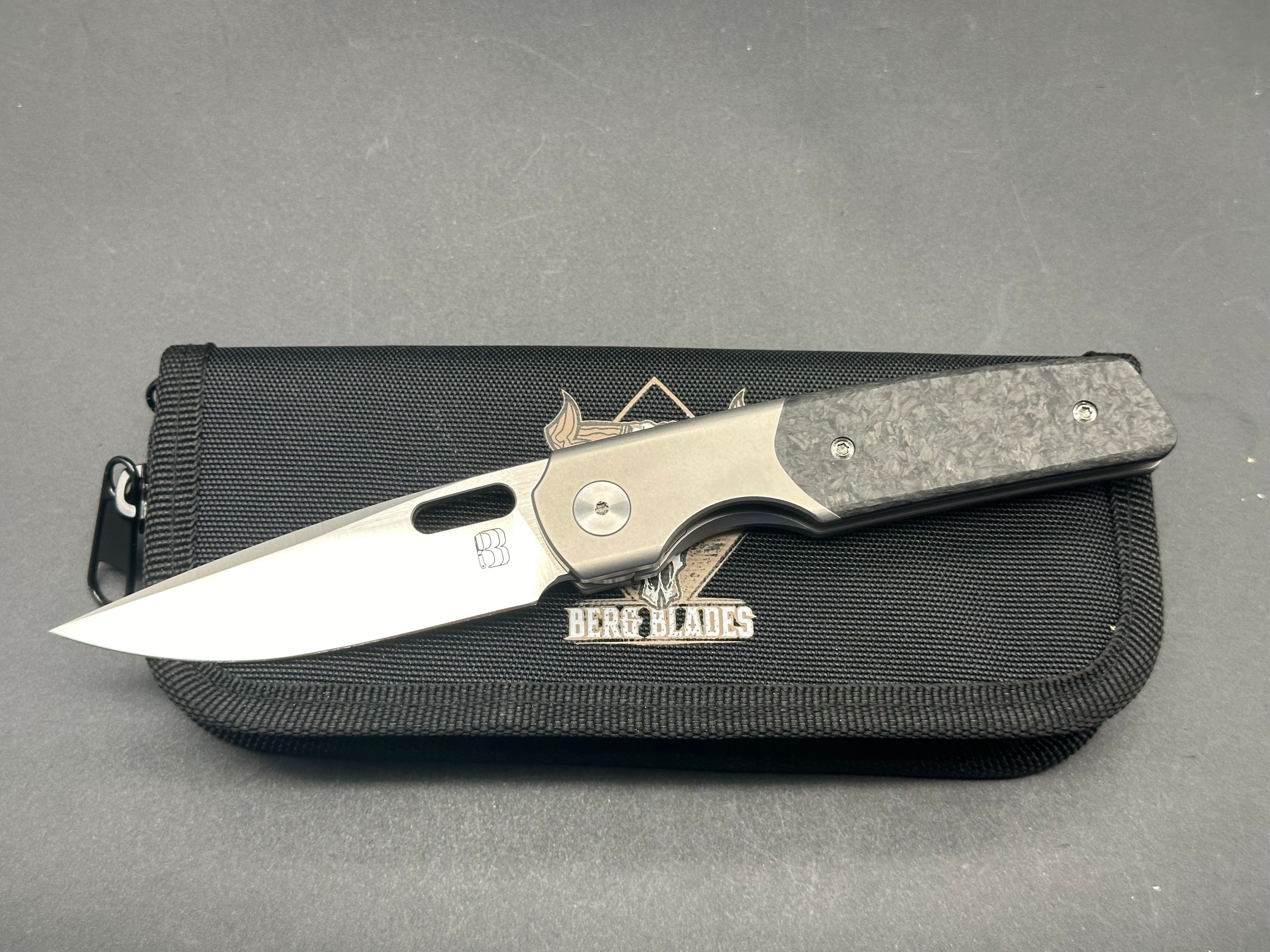 Berg Blades Sweeney Titanium/CF handle w/20CV blade