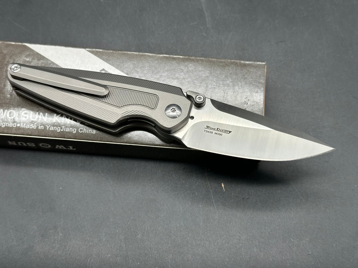 Twosun TS 439 Gray titanium handle 6.3' overall length