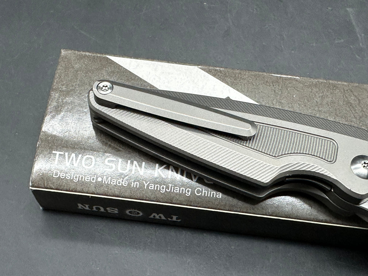Twosun TS 439 Gray titanium handle 6.3' overall length
