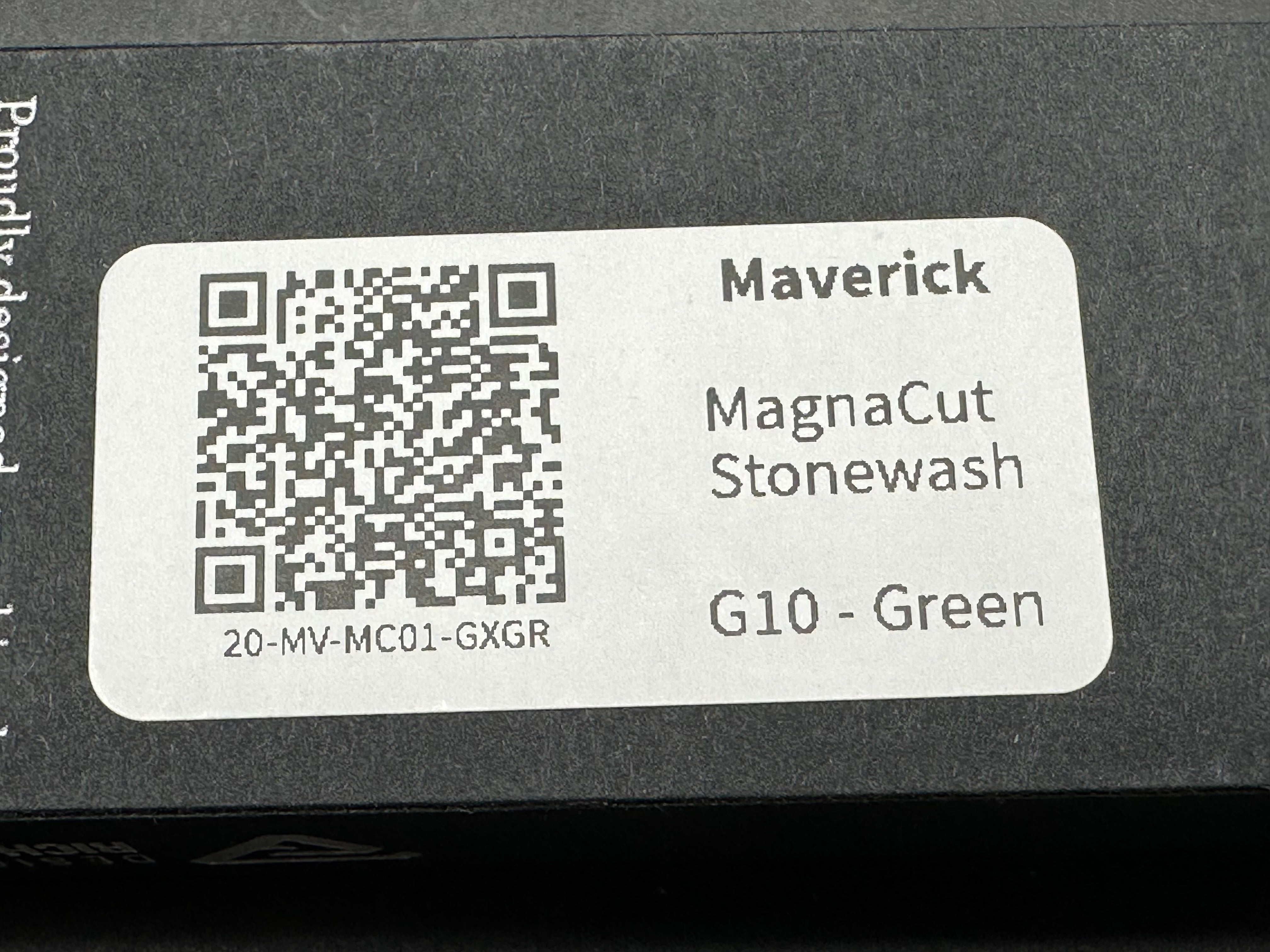 Tactile Knives Maverick Green G10 Magnacut blade