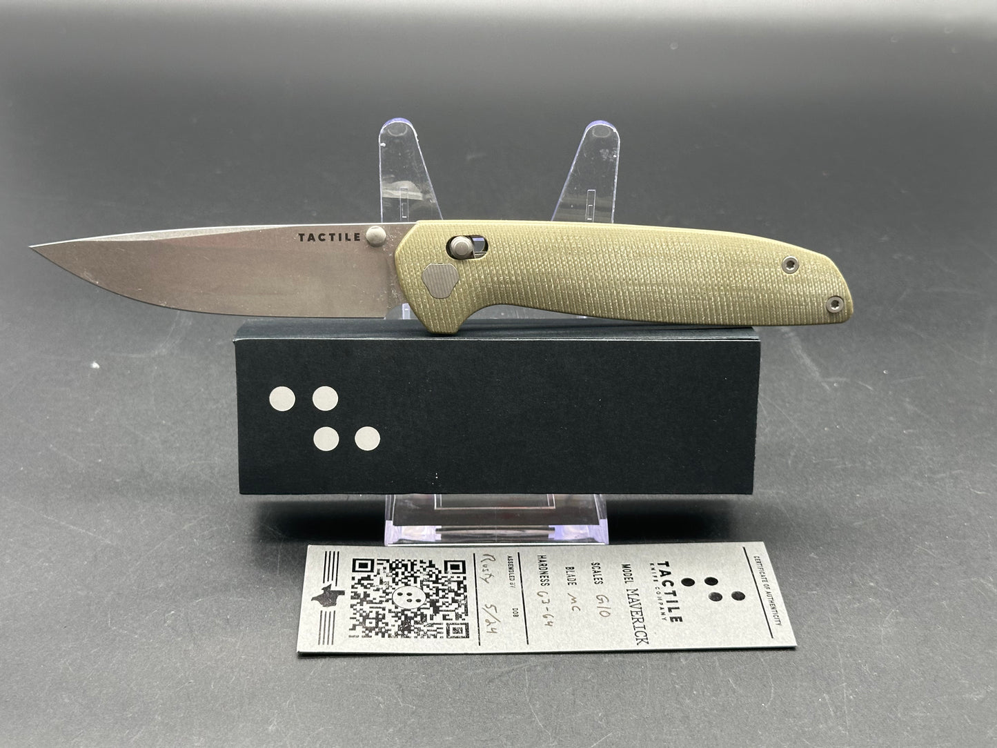 Tactile Knives Maverick Green G10 Magnacut blade