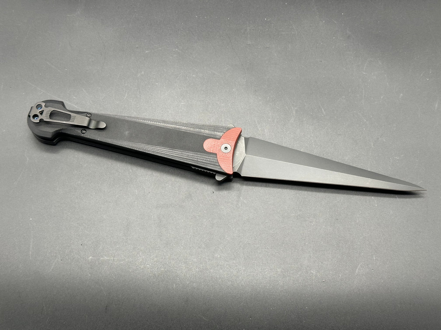 Daggerr Knives Cinquedea Black Aluminum (5.6" Black D2)