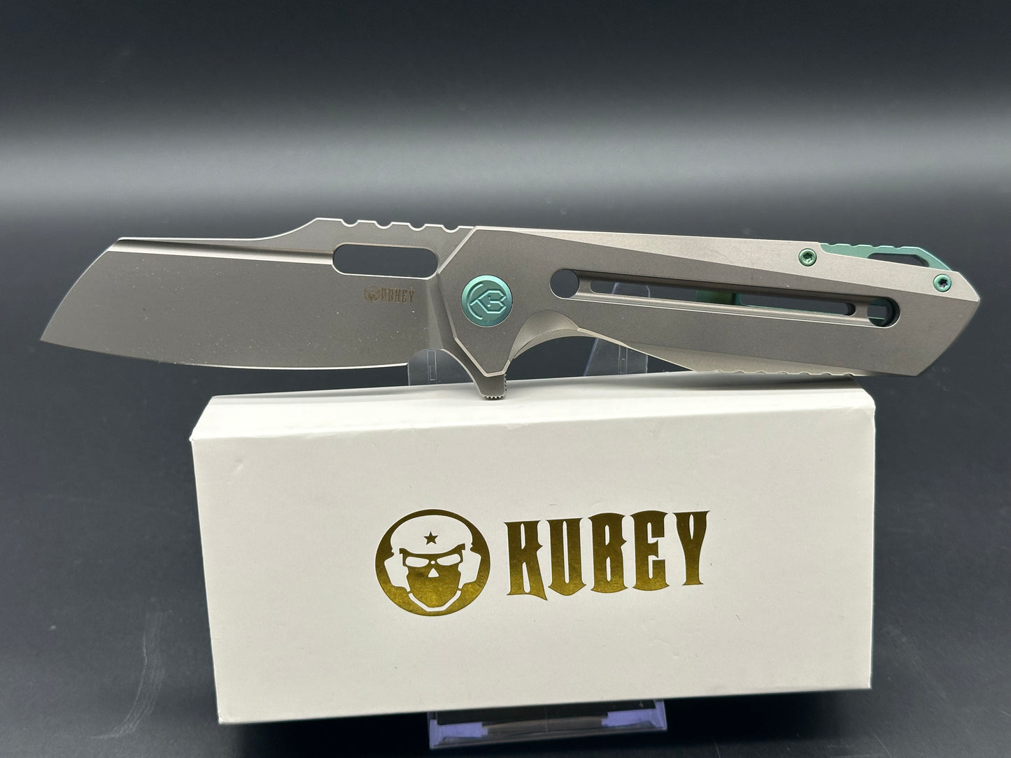 KUBEY Atlas titanium frame lock folder