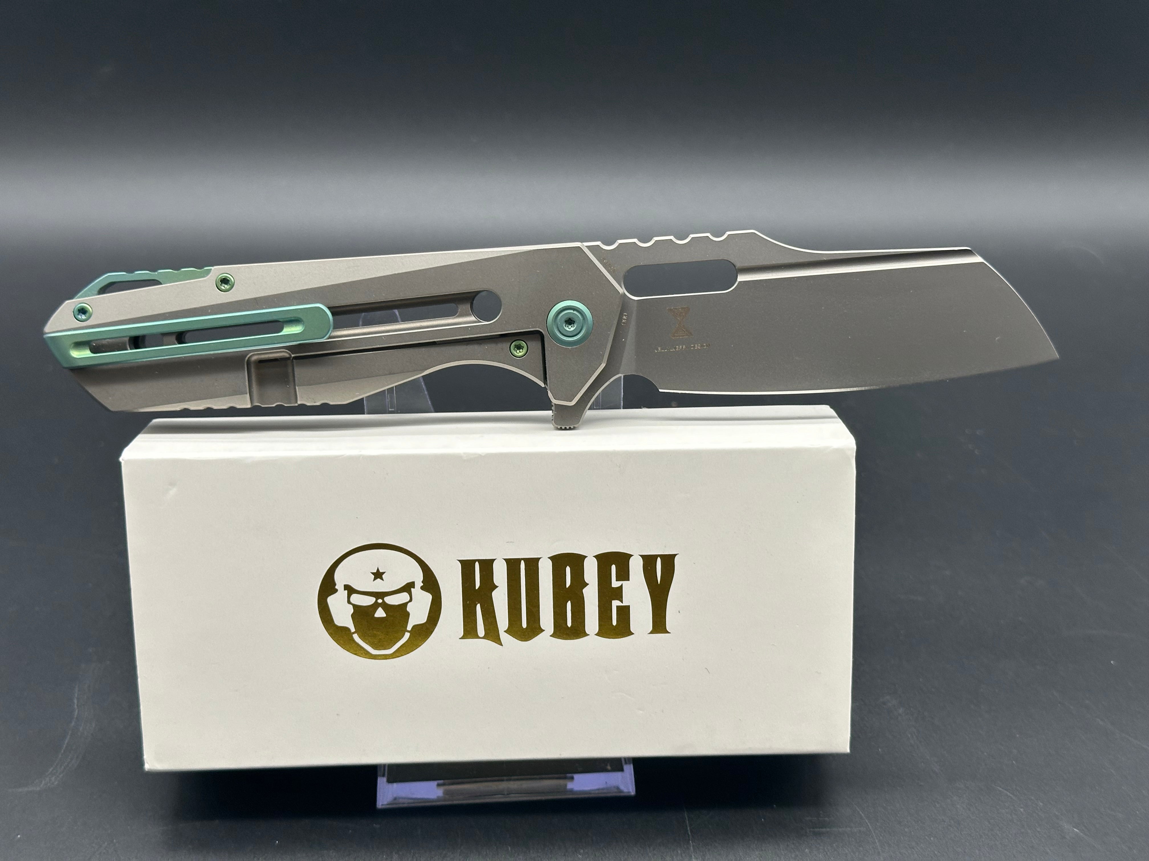 KUBEY Atlas titanium frame lock folder