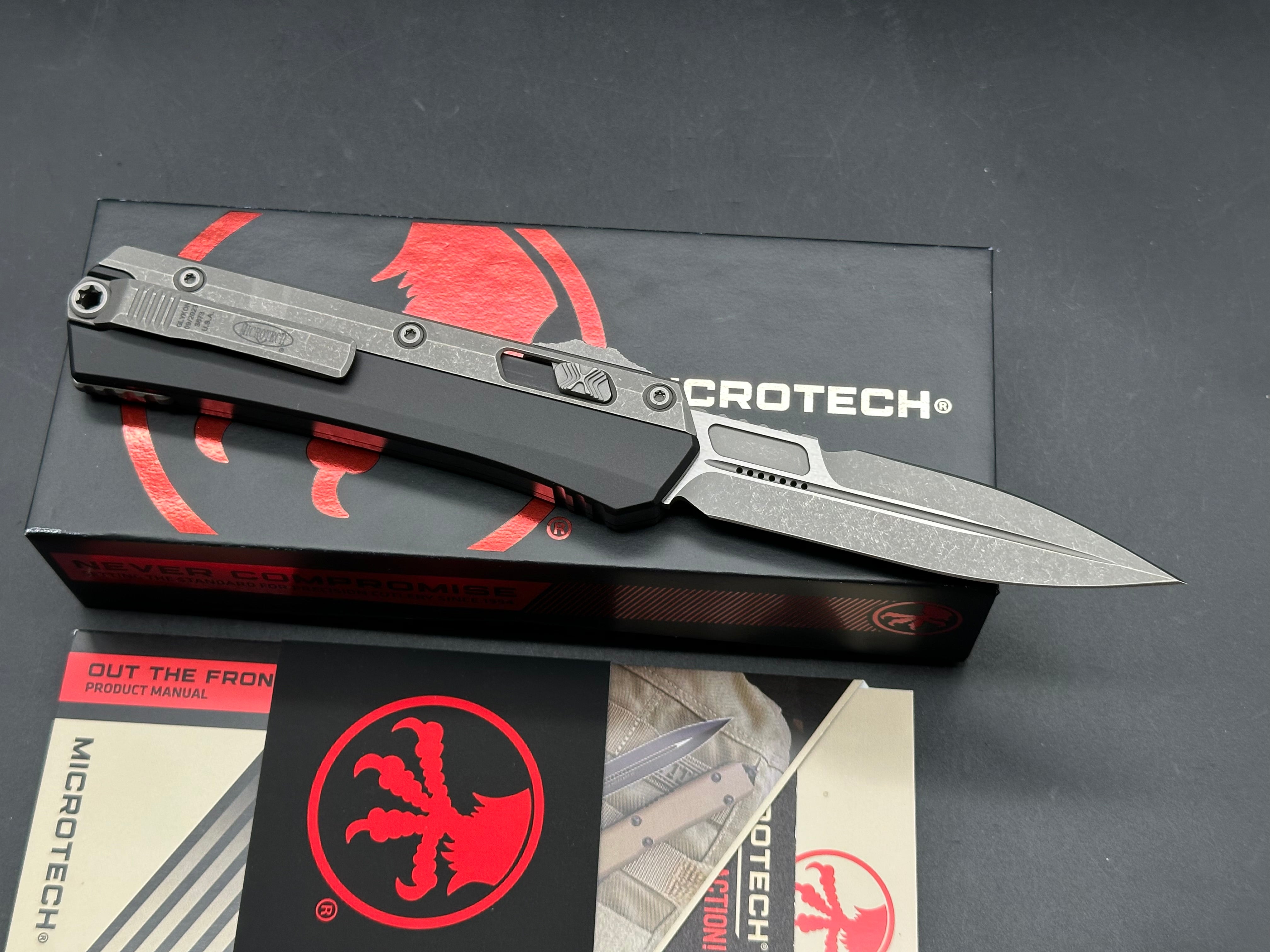 Microtech Glykon Black/GreyBayonet Apocalyptic