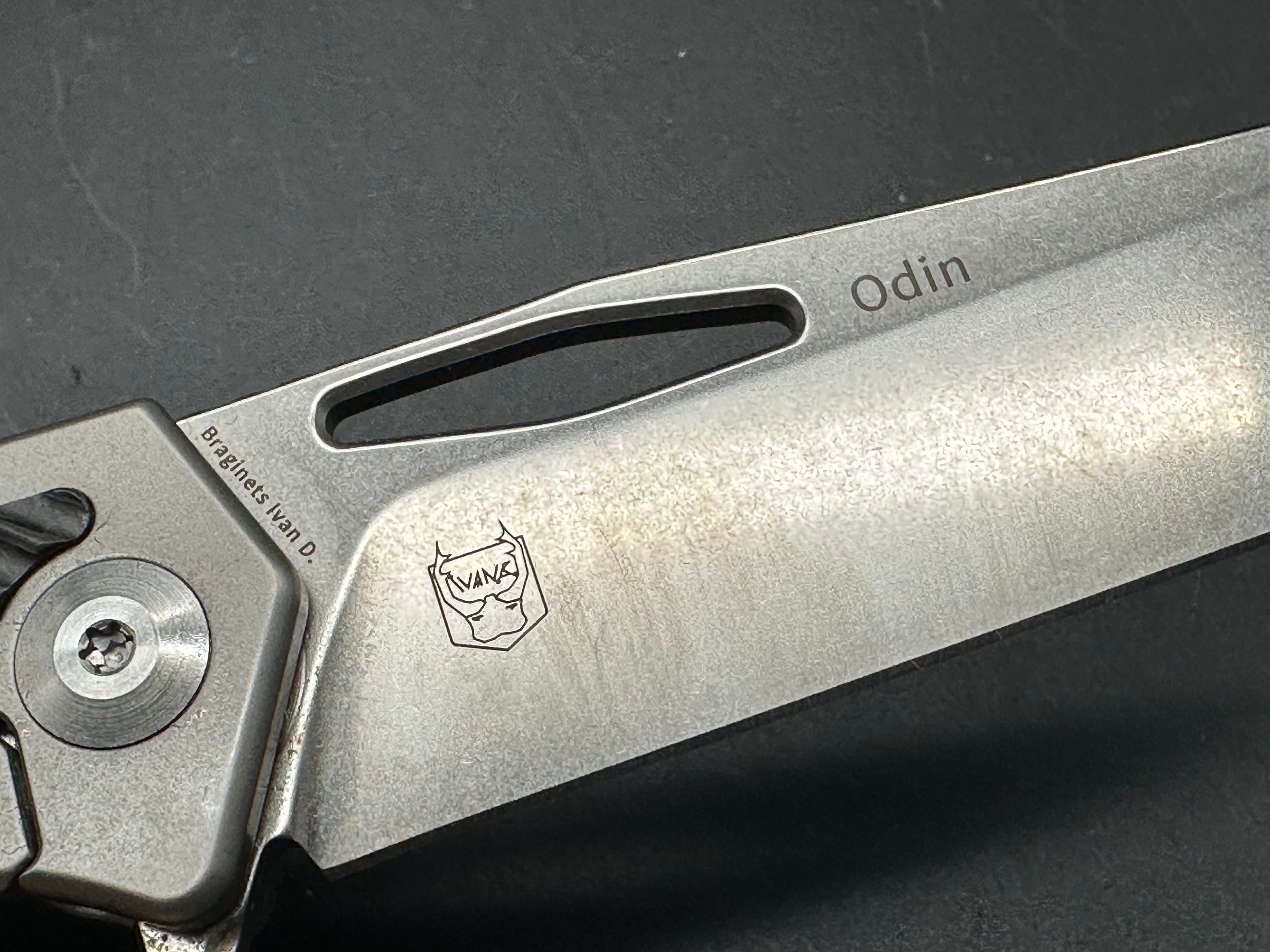 Kizer Odin Folding Knife titanium and carbon fiber