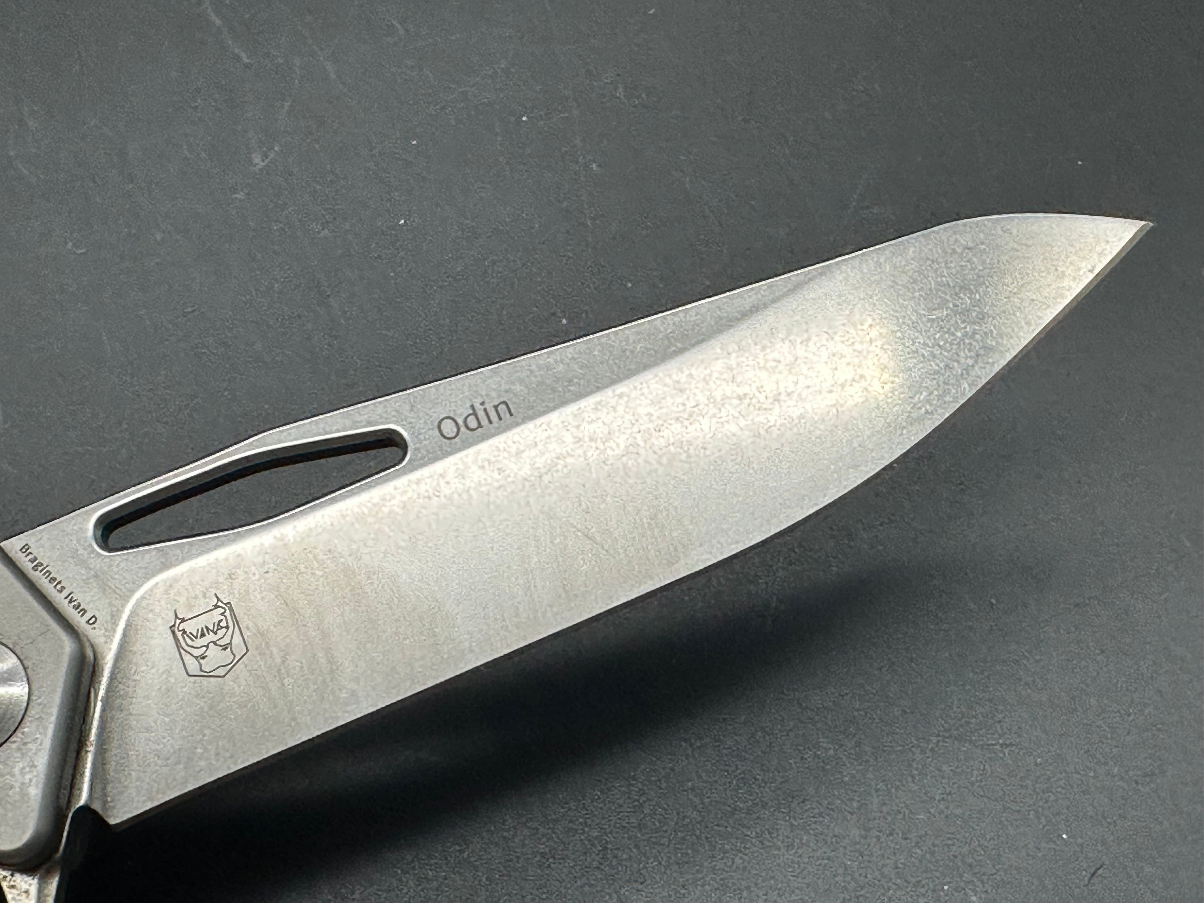 Kizer Odin Folding Knife titanium and carbon fiber